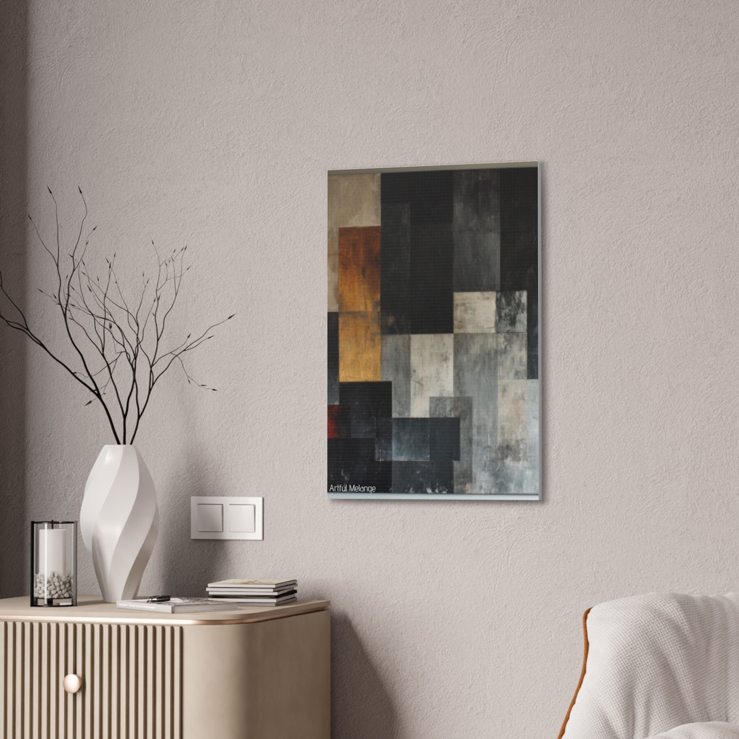 Primary Elegance: A Symphony of Sophistication Canvas Print