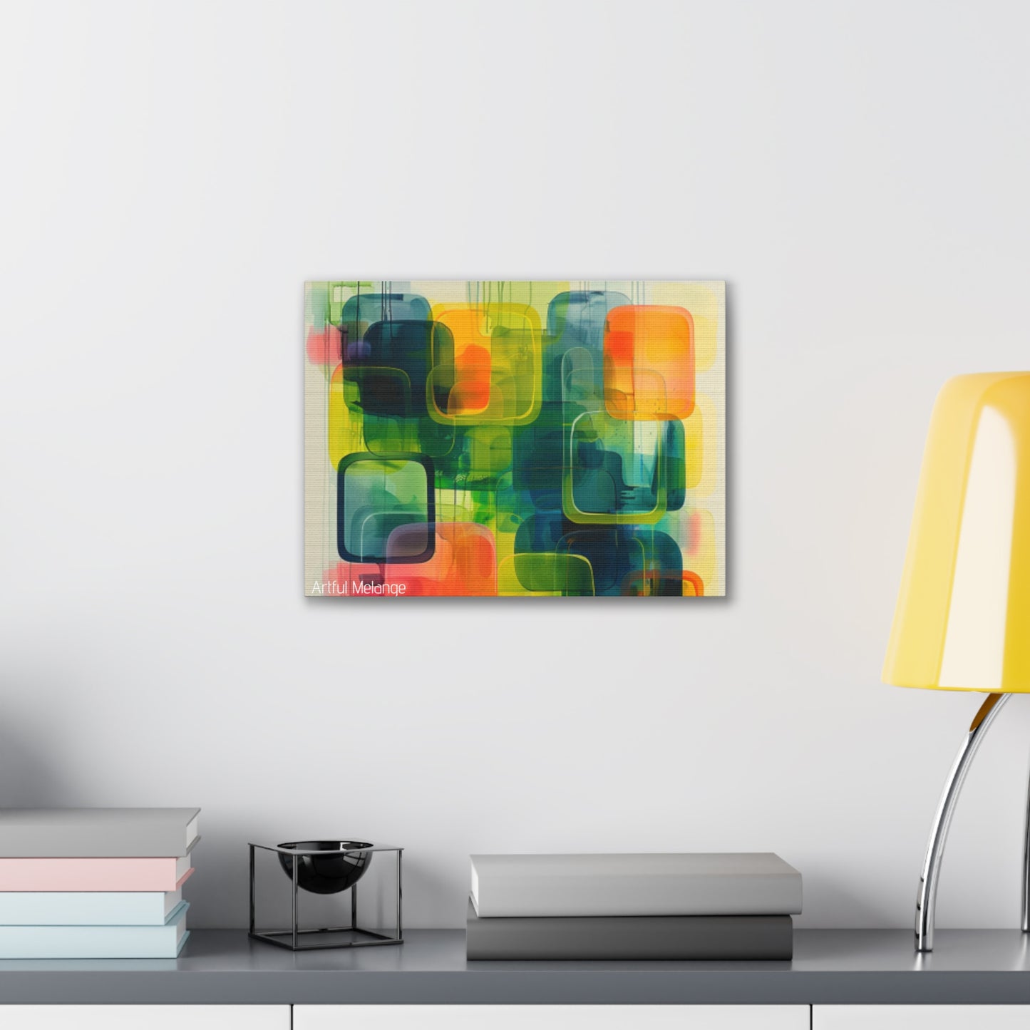 Primary Elegance: A Symphony of Sophistication Canvas Print