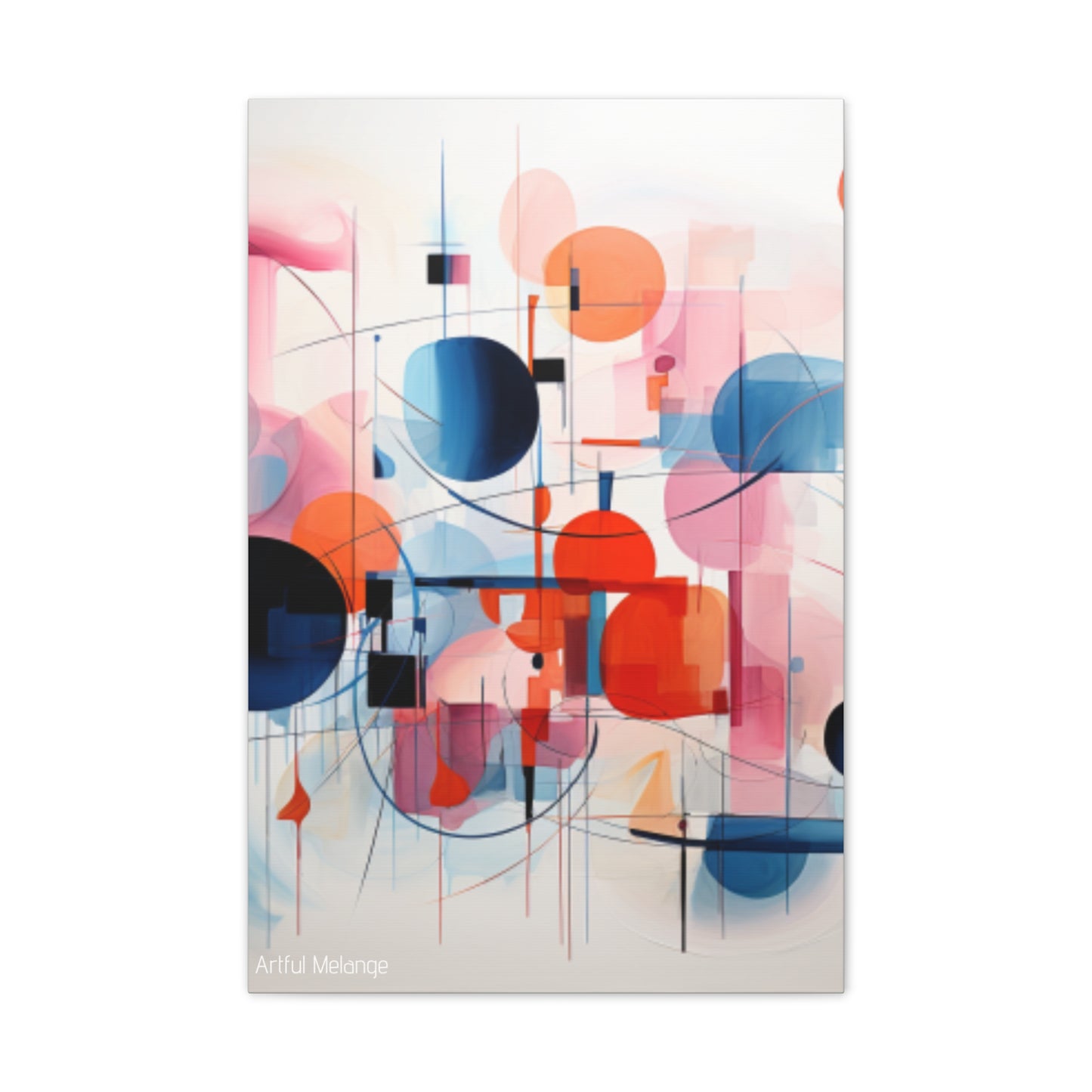 Primary Elegance: A Symphony of Sophistication Canvas Print