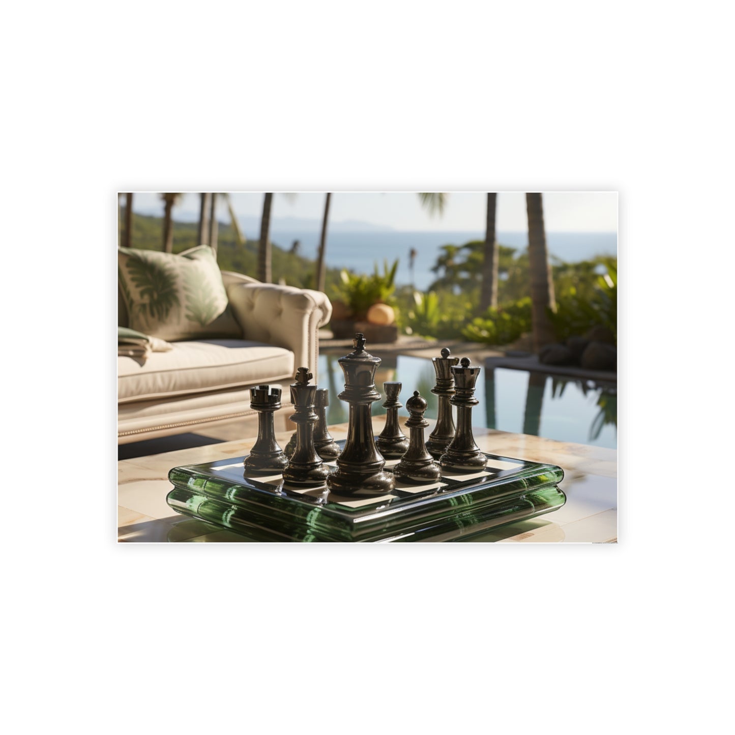 Grandmaster Majesty- Chess Set Poster Print Series