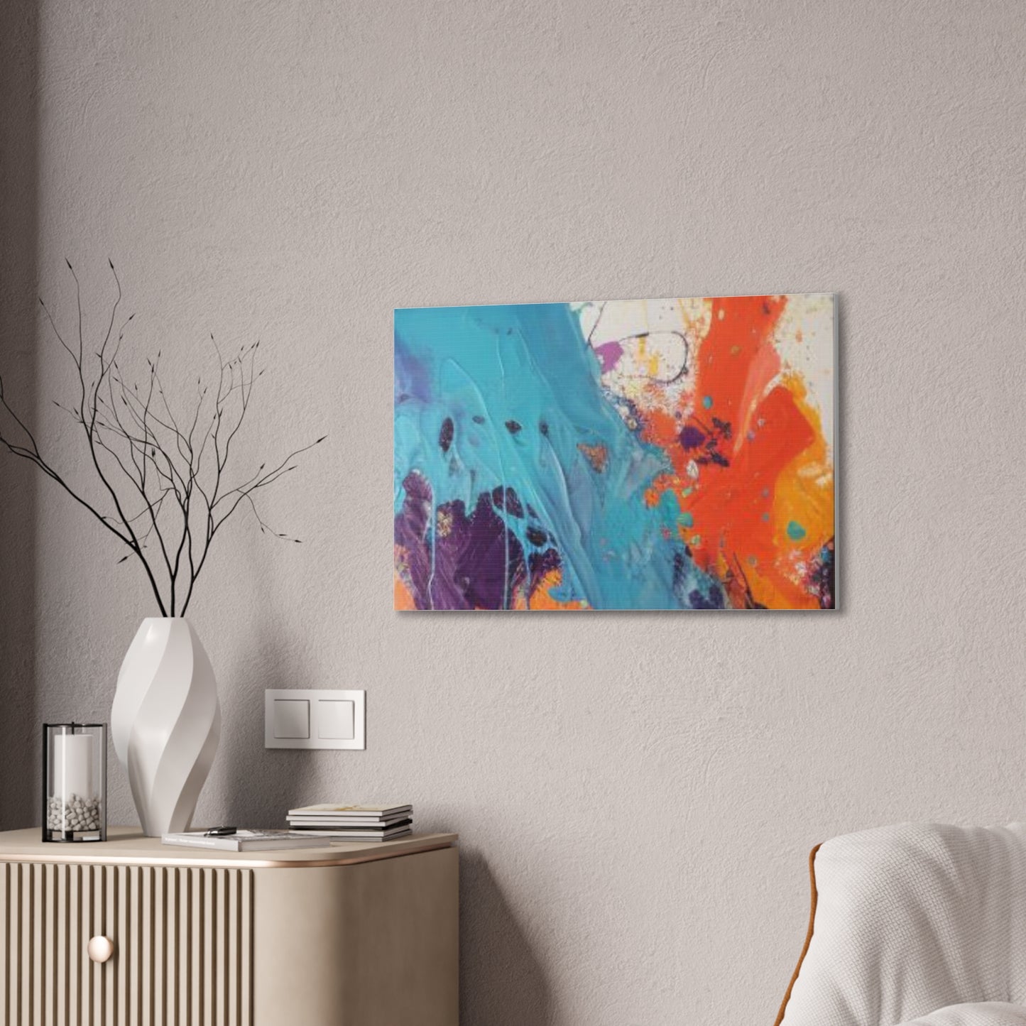 Primary Elegance: A Symphony of Sophistication Canvas Print