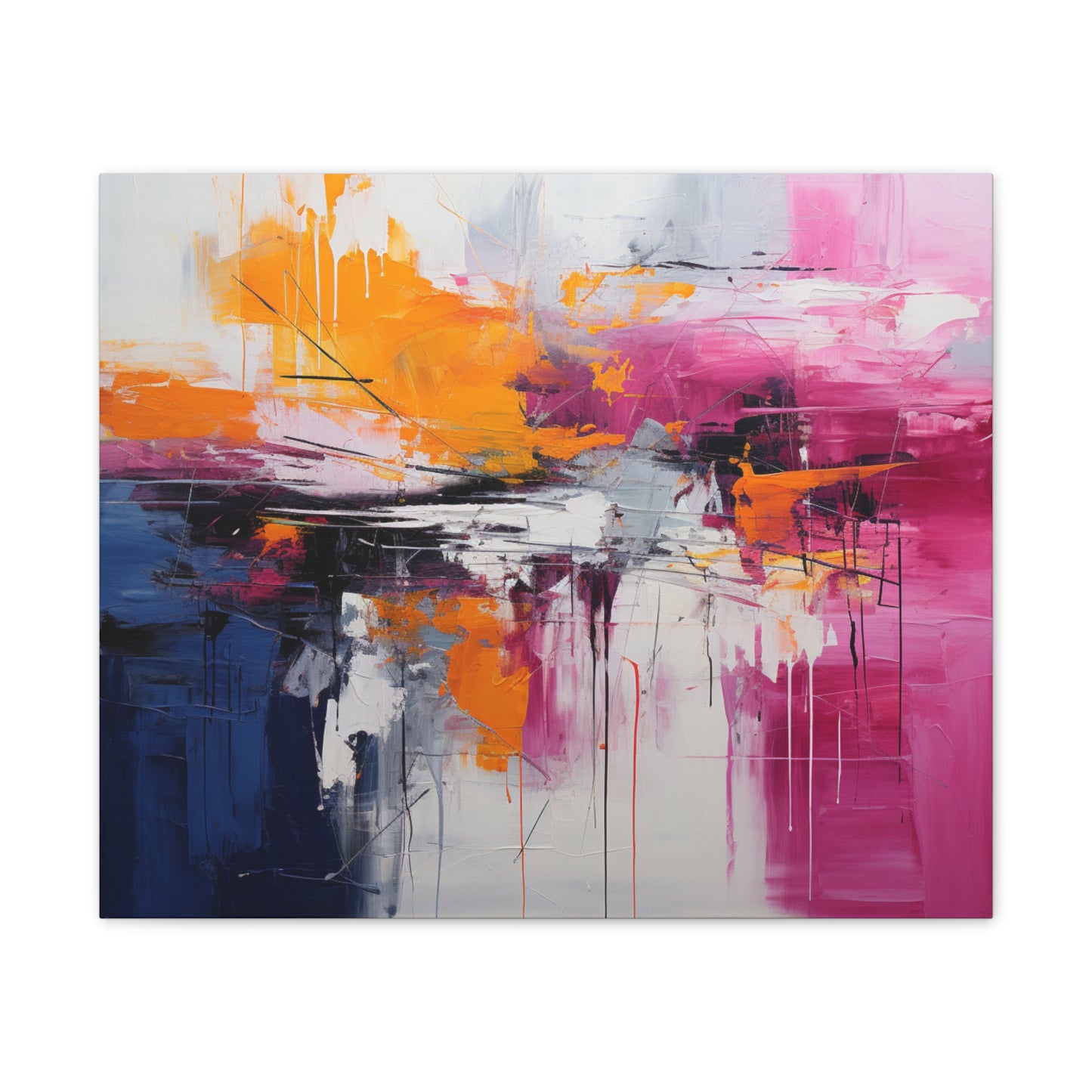 Primary Elegance: A Symphony of Sophistication Canvas Print