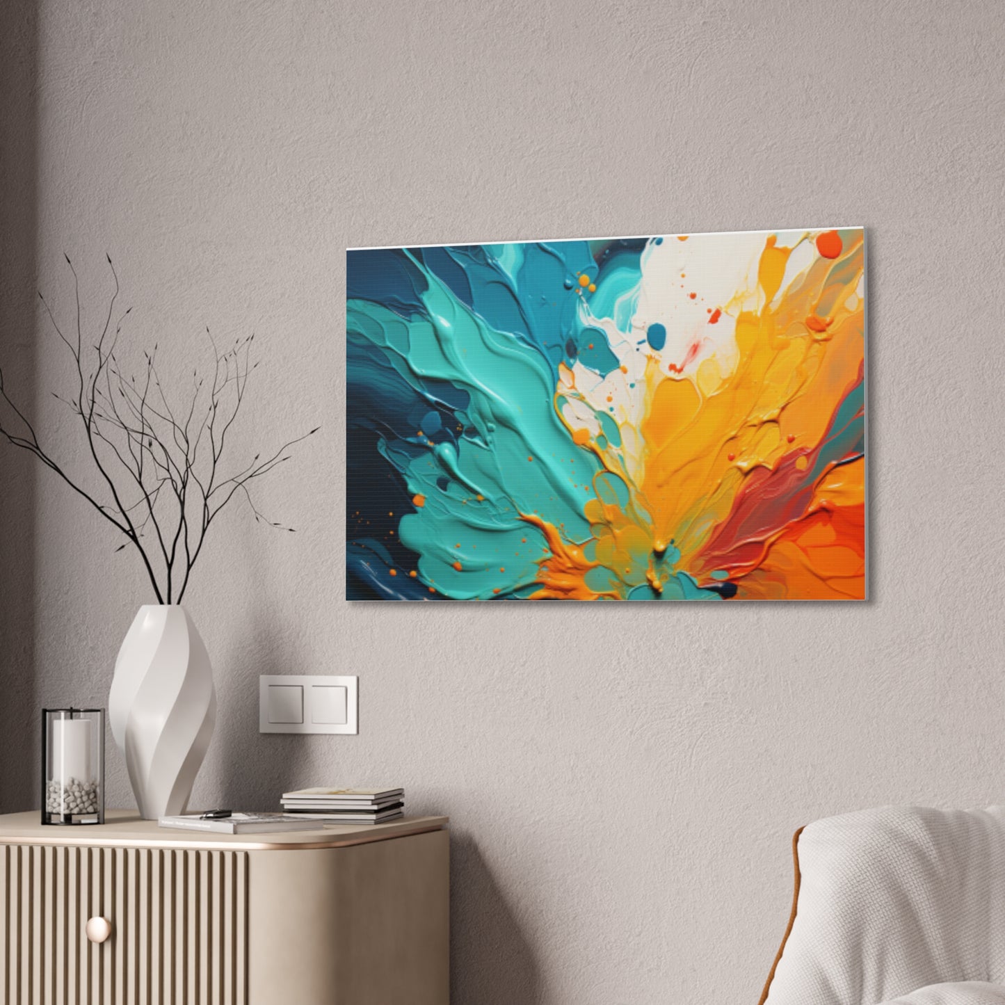 Primary Elegance: A Symphony of Sophistication Canvas Print