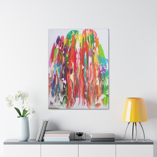 Primary Elegance: A Symphony of Sophistication Canvas Print