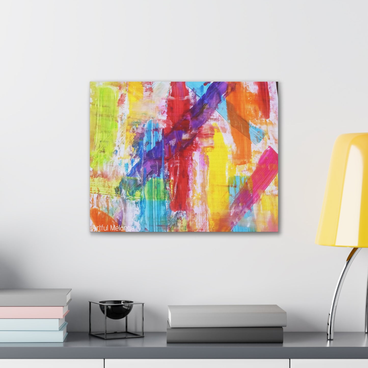 Primary Elegance: A Symphony of Sophistication Canvas Print