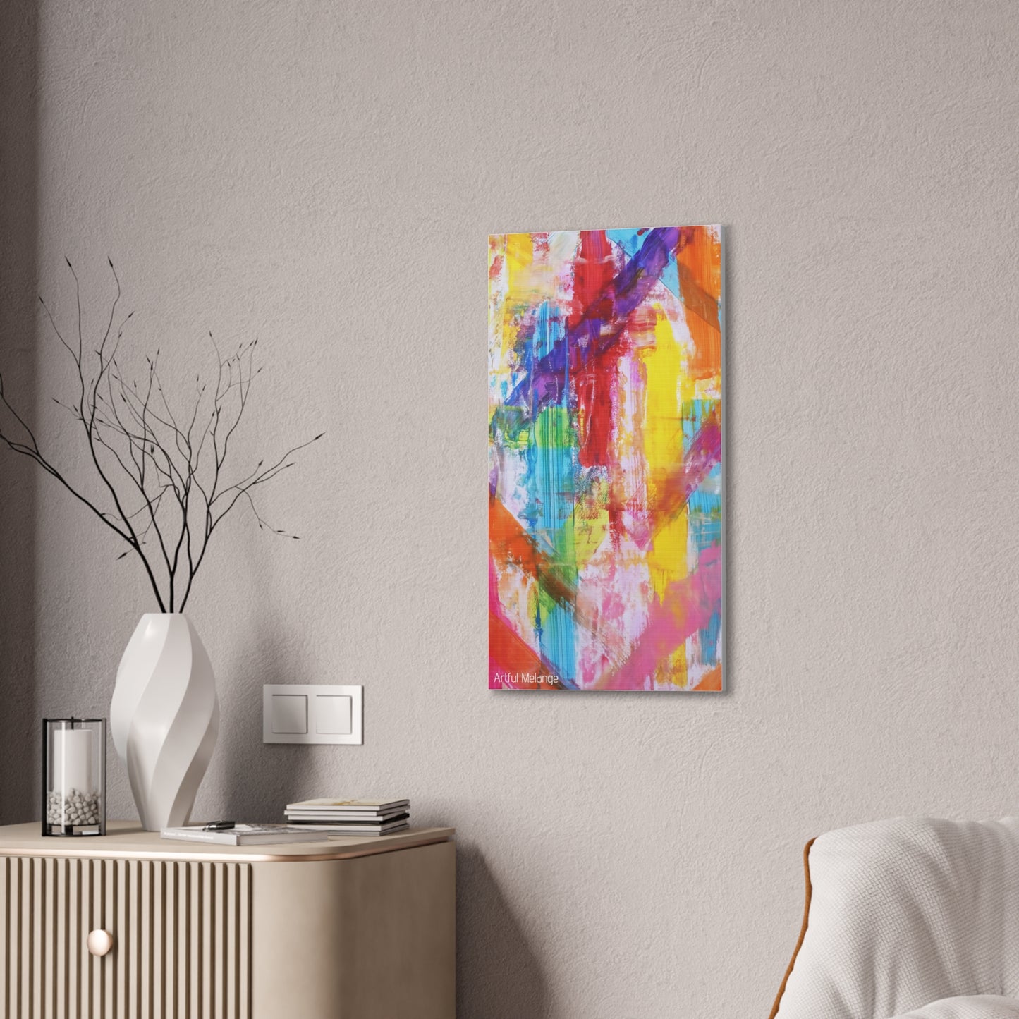 Primary Elegance: A Symphony of Sophistication Canvas Print