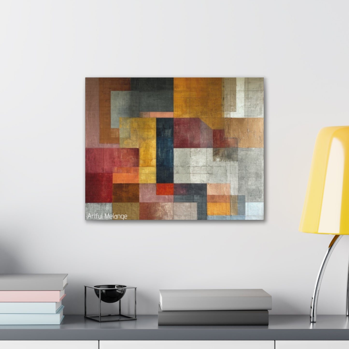 Primary Elegance: A Symphony of Sophistication Canvas Print