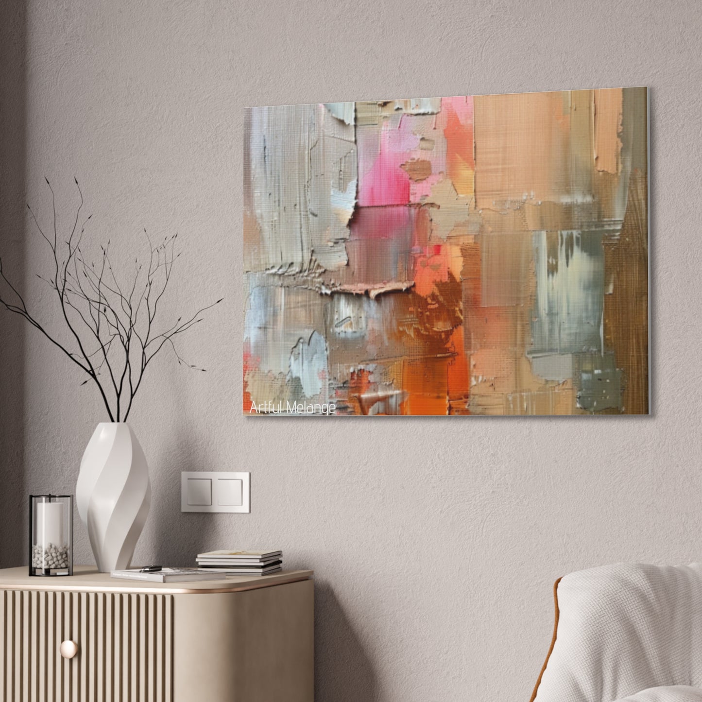 Primary Elegance: A Symphony of Sophistication Canvas Print