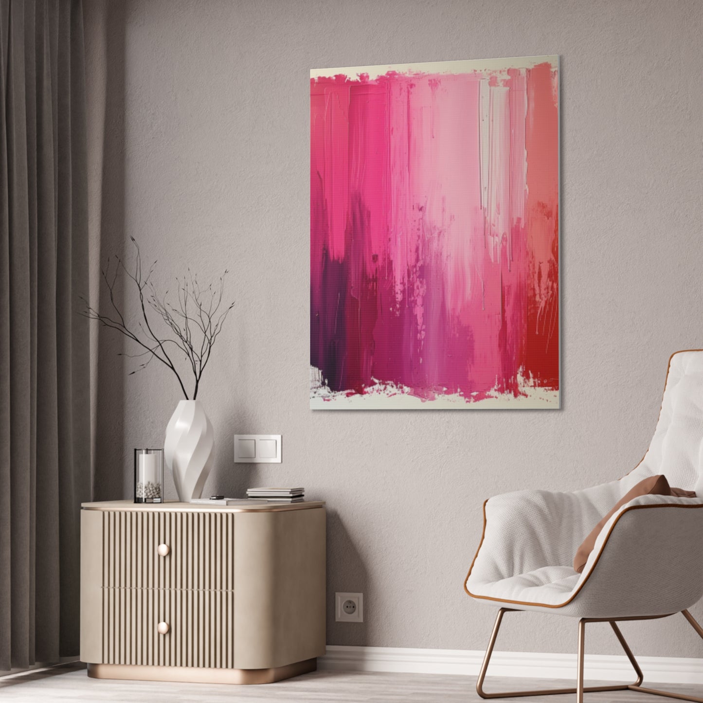 In The Pink: A Symphony of Sophistication Canvas Print