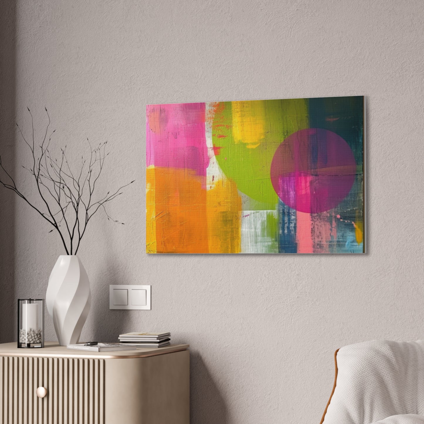 Primary Elegance: A Symphony of Sophistication Canvas Print