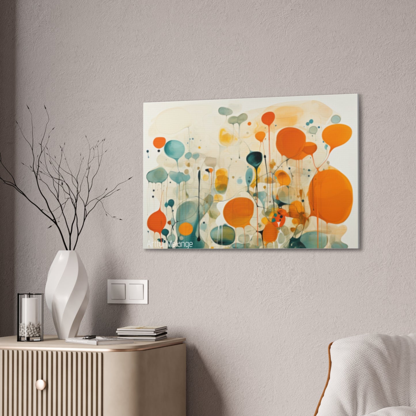 Primary Elegance: A Symphony of Sophistication Canvas Print