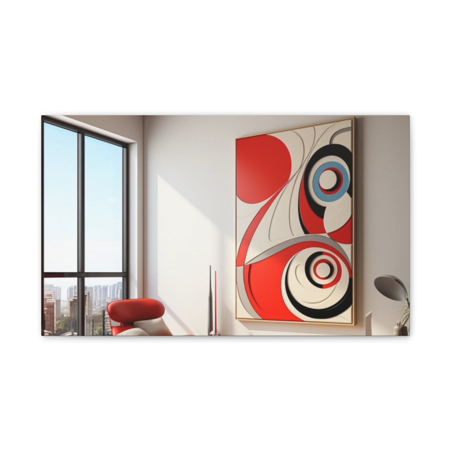 Crimson Elegance: A Symphony of Sophistication Canvas Print