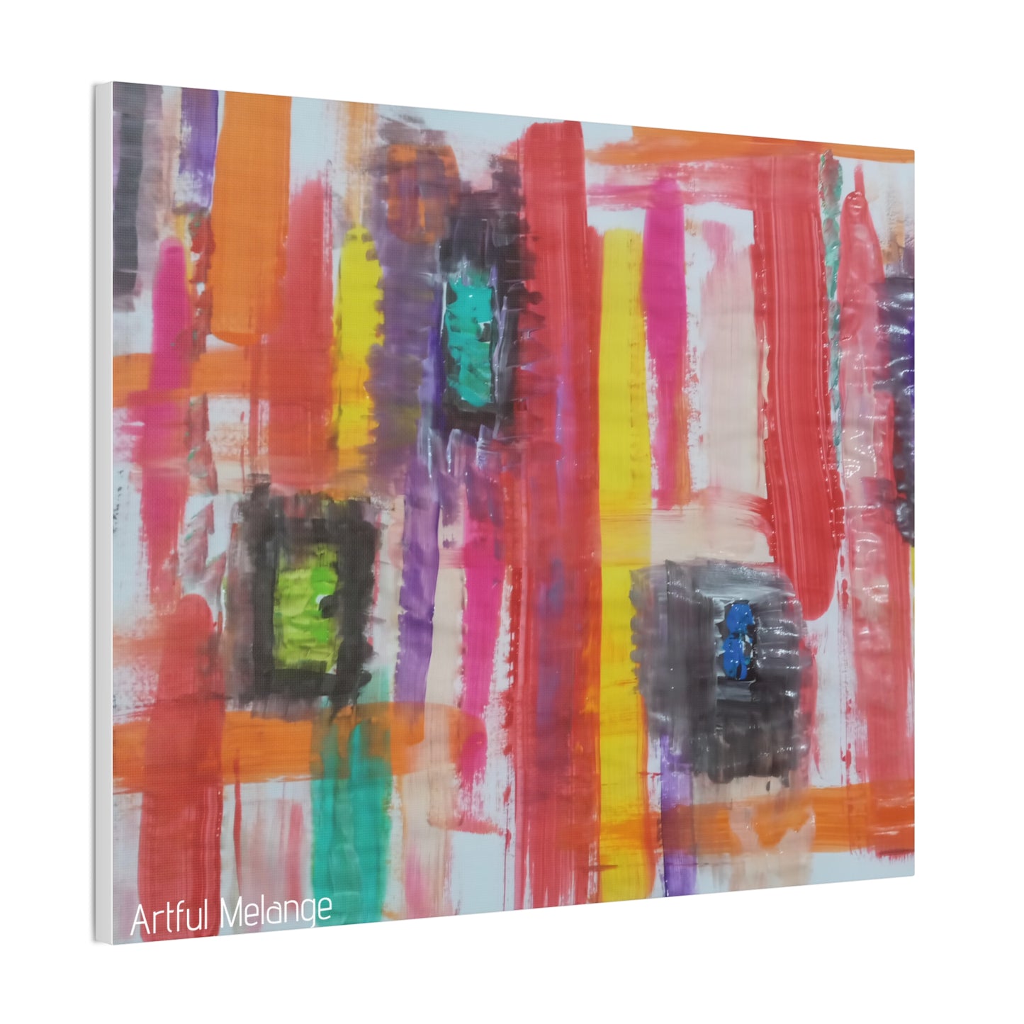 Primary Elegance: A Symphony of Sophistication Canvas Print