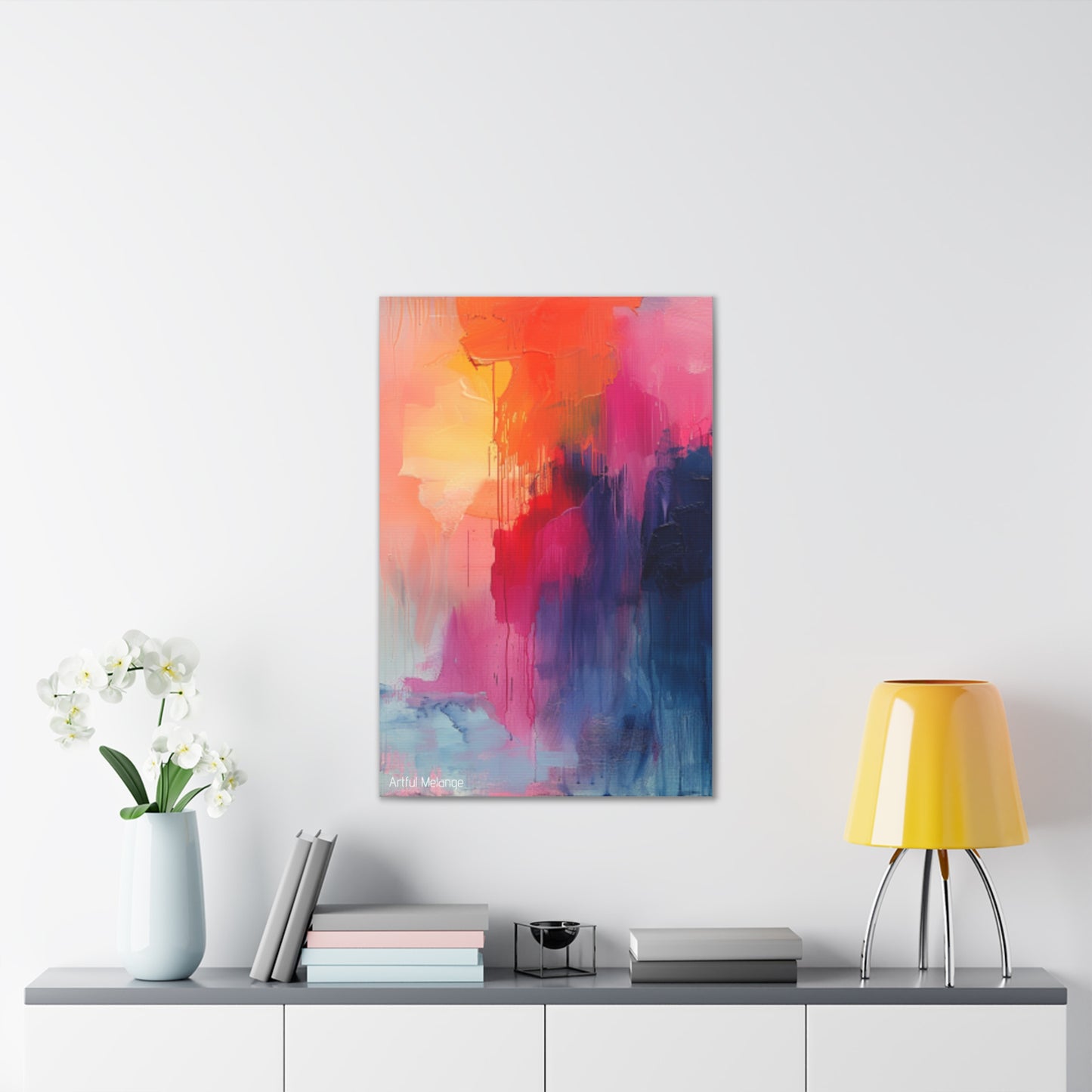 Primary Elegance: A Symphony of Sophistication Canvas Print