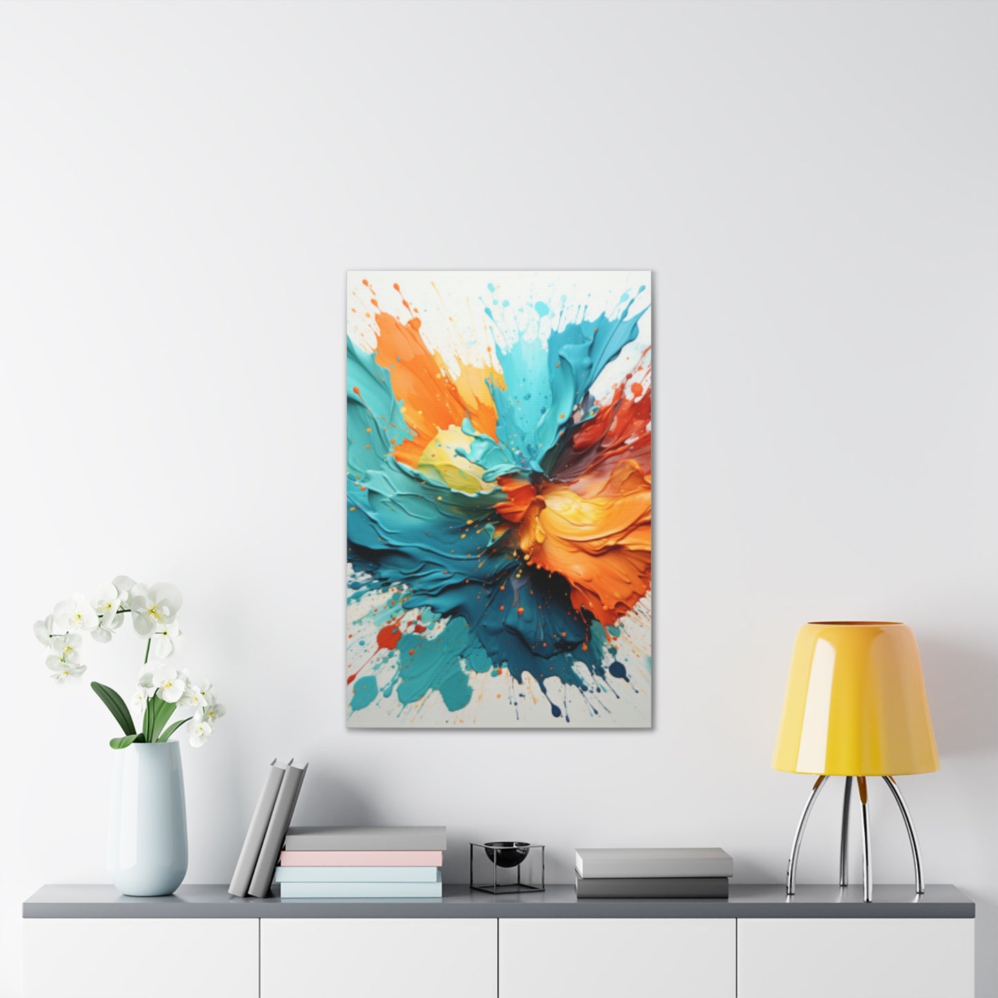 Primary Elegance: A Symphony of Sophistication Canvas Print