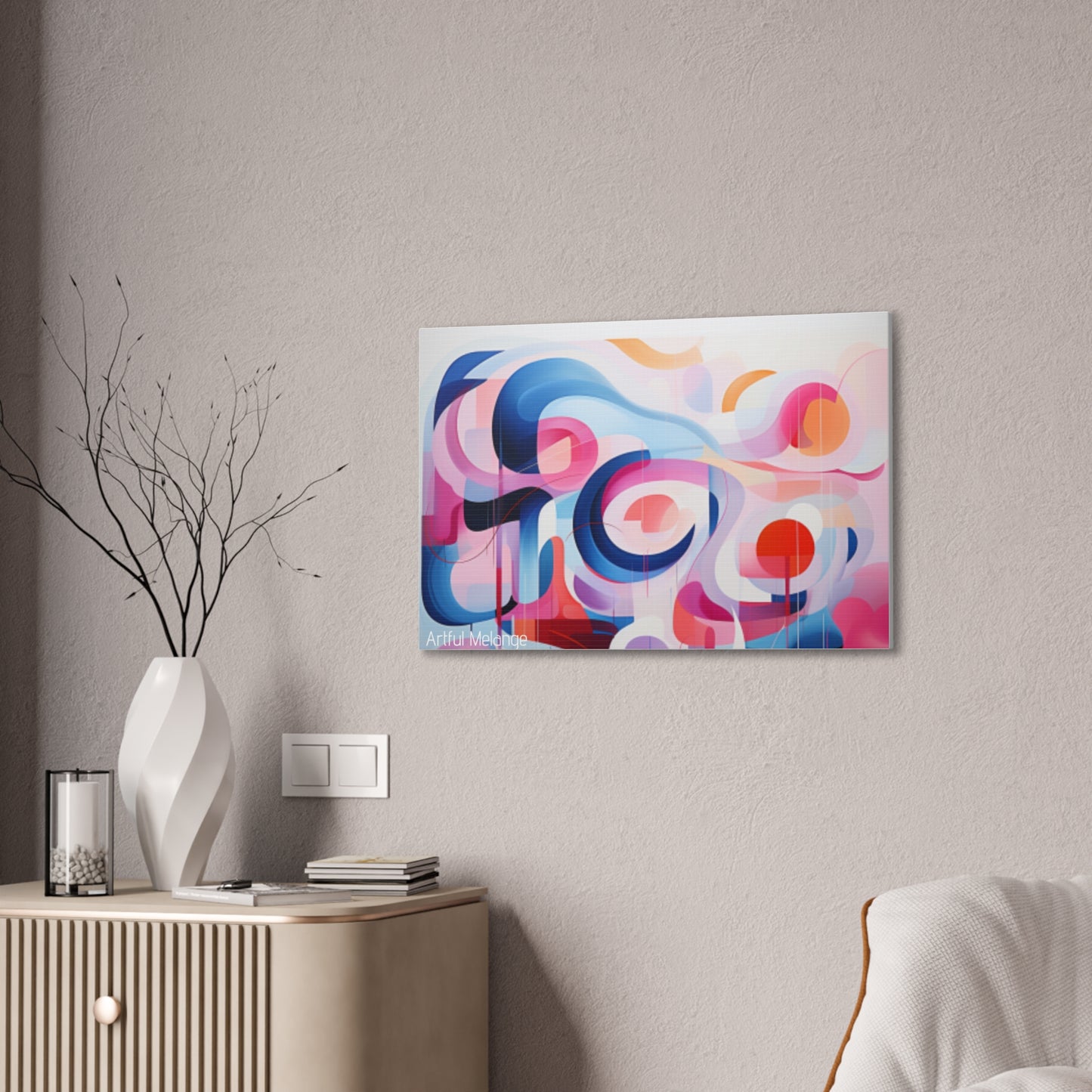 Primary Elegance: A Symphony of Sophistication Canvas Print