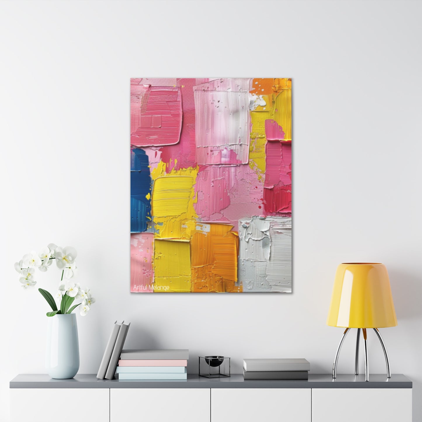 Primary Elegance: A Symphony of Sophistication Canvas Print