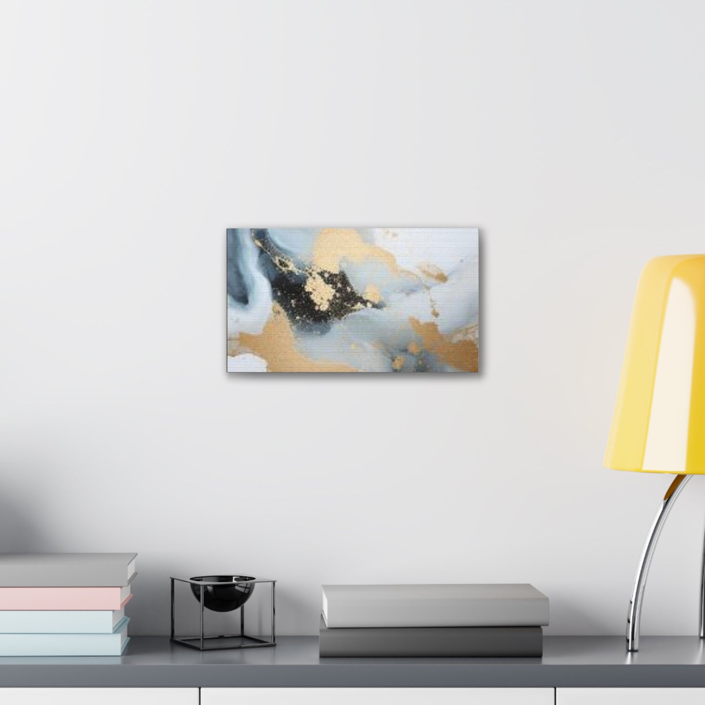 Gold and Black Elegance: A Symphony of Sophistication Canvas Print