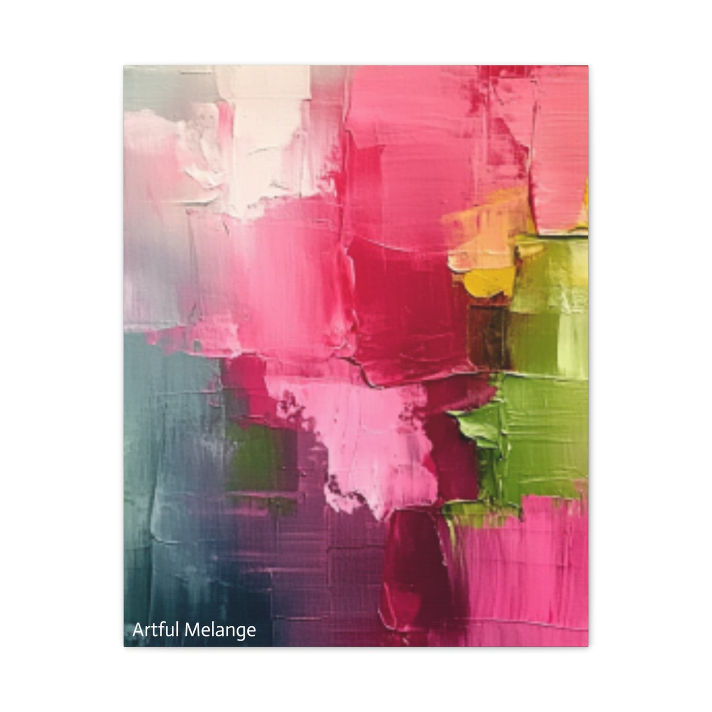 Acrylic Abstract Canvas Print - Richly Textured Artistry