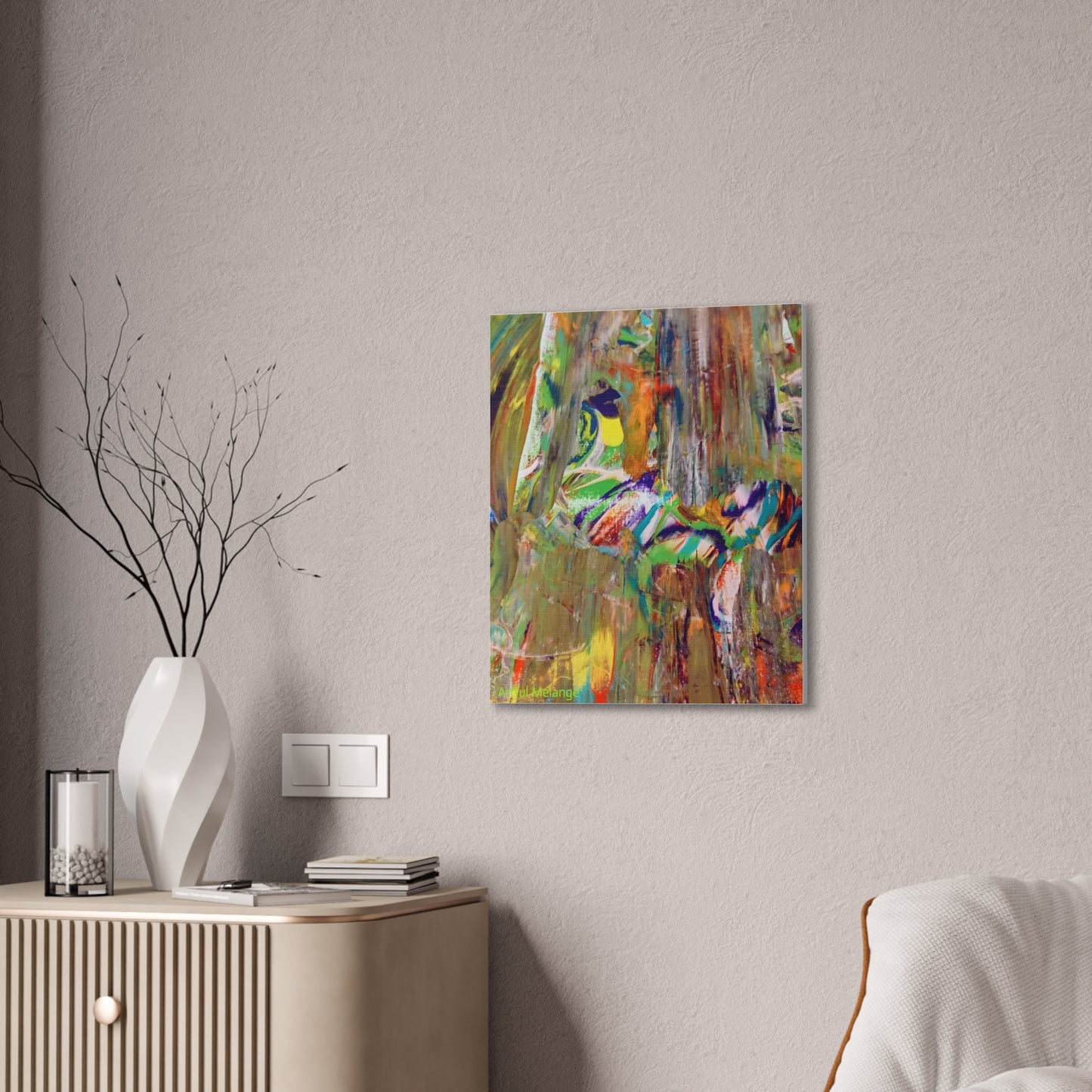 Acrylic Abstract Canvas Print - Richly Textured Artistry