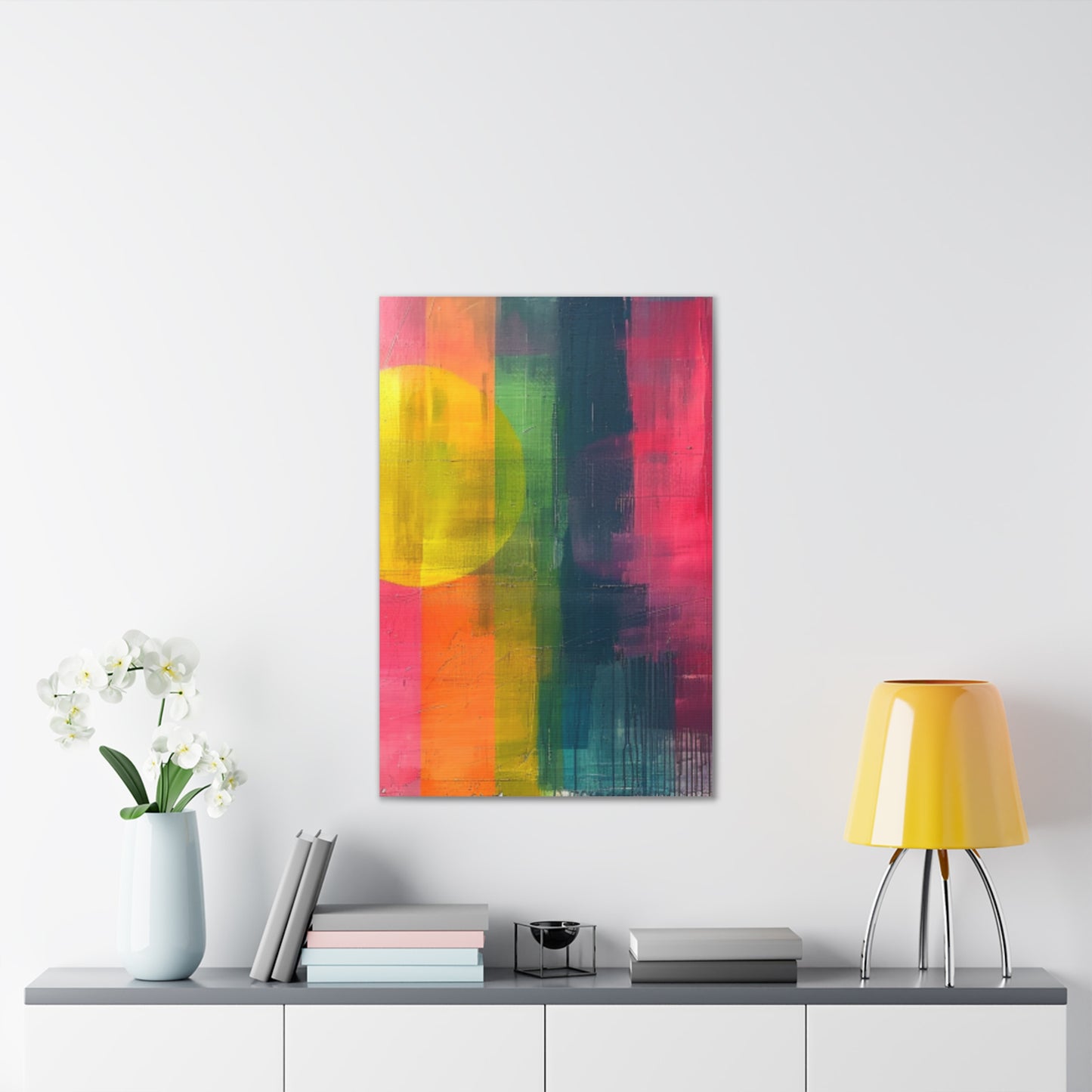 Primary Elegance: A Symphony of Sophistication Canvas Print