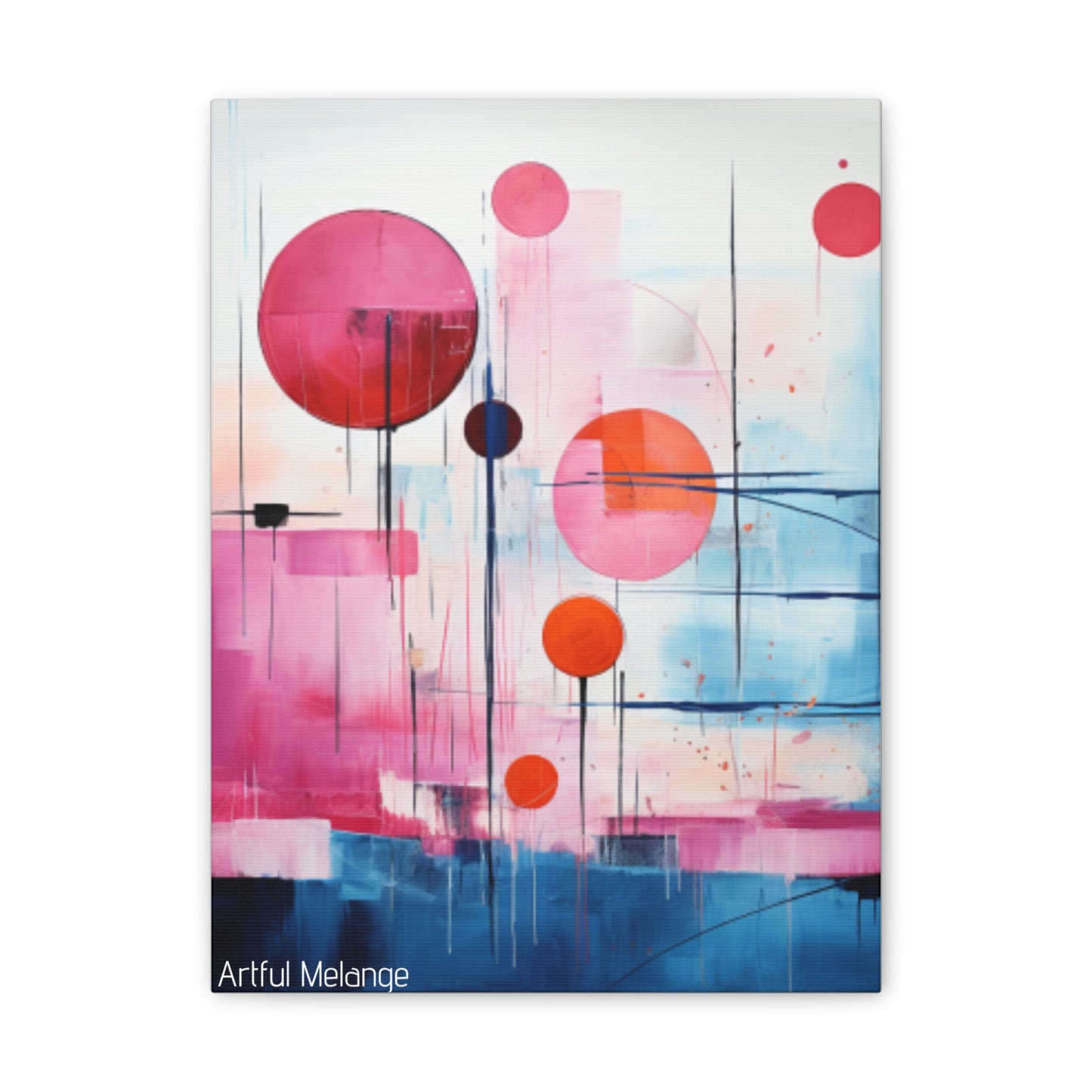 Primary Elegance: A Symphony of Sophistication Canvas Print