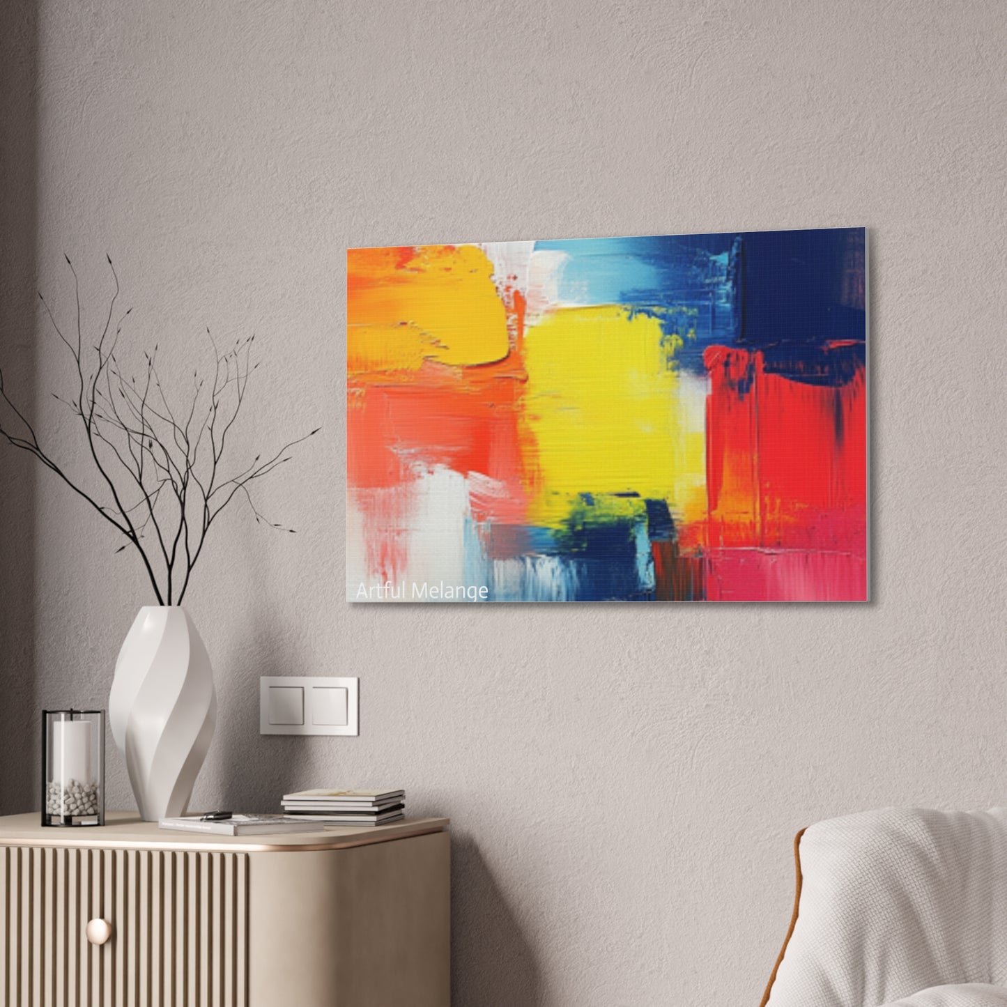 Acrylic Abstract Canvas Print - Richly Textured Artistry