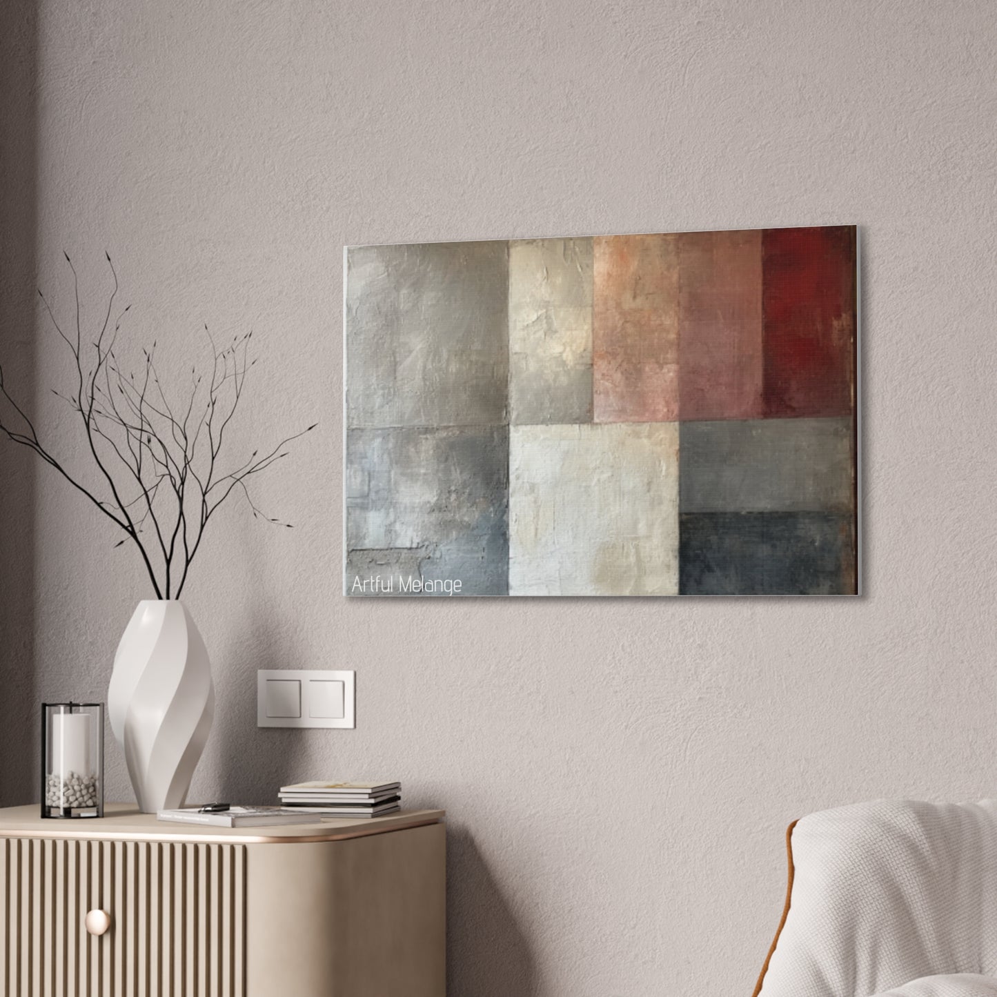 Primary Elegance: A Symphony of Sophistication Canvas Print