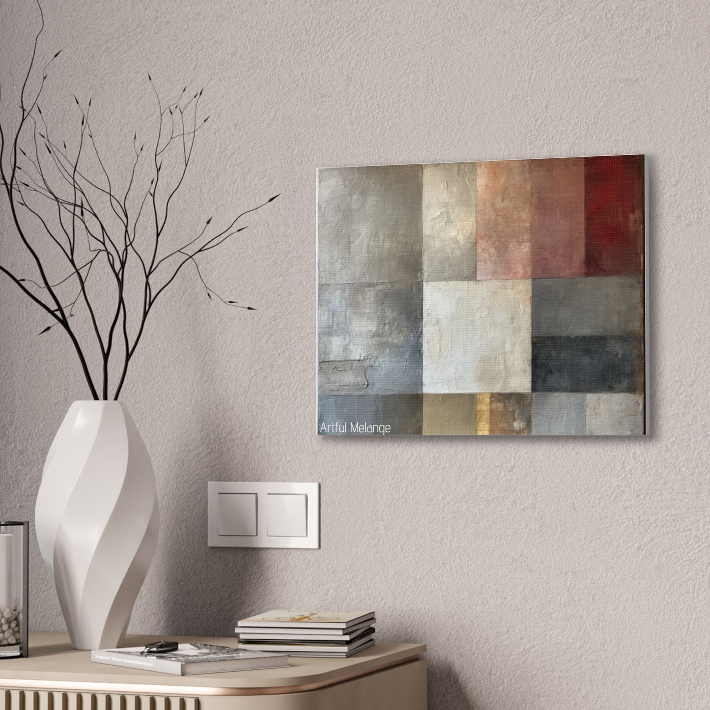 Primary Elegance: A Symphony of Sophistication Canvas Print