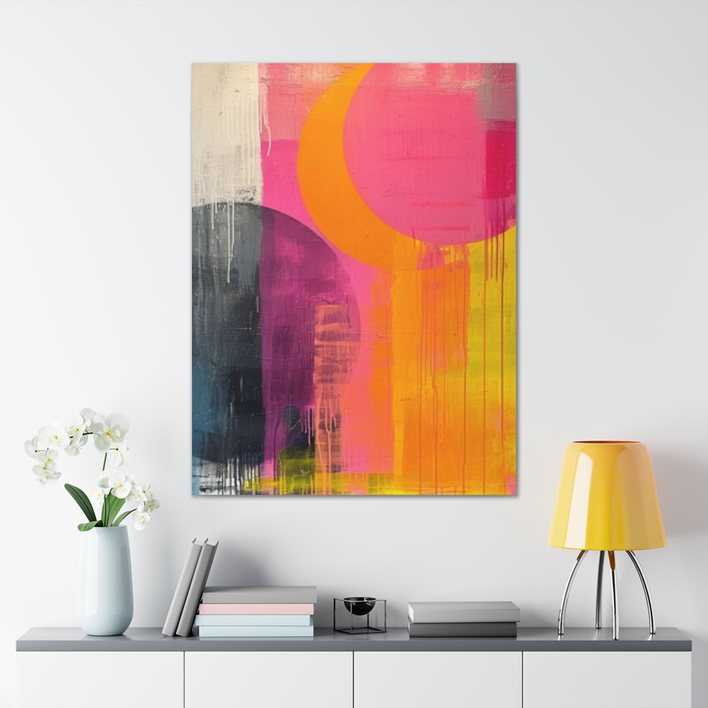 Primary Elegance: A Symphony of Sophistication Canvas Print