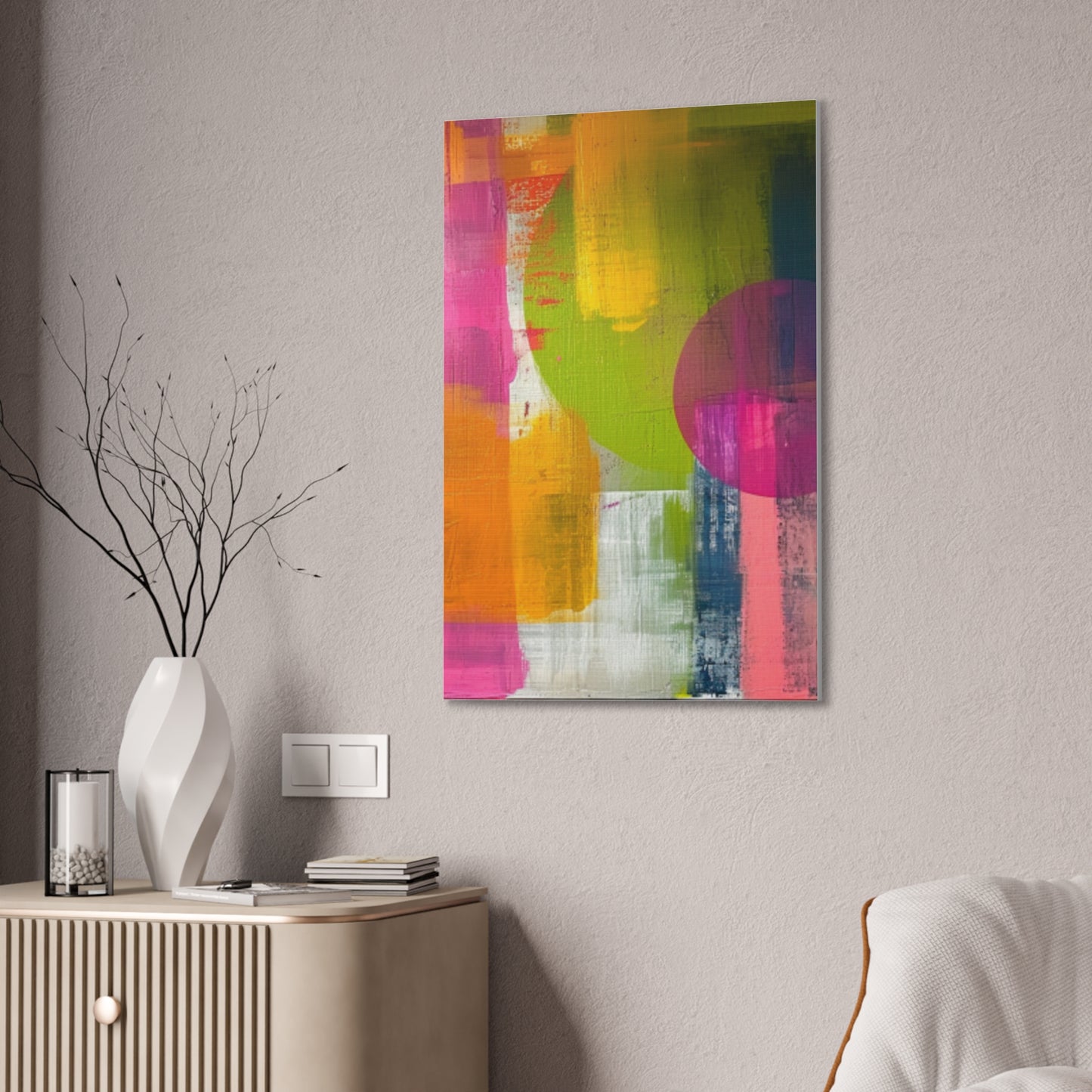 Primary Elegance: A Symphony of Sophistication Canvas Print