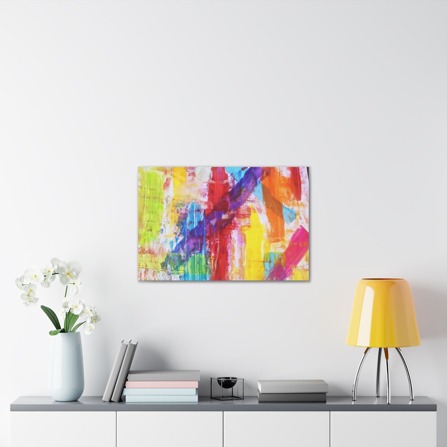 Primary Elegance: A Symphony of Sophistication Canvas Print