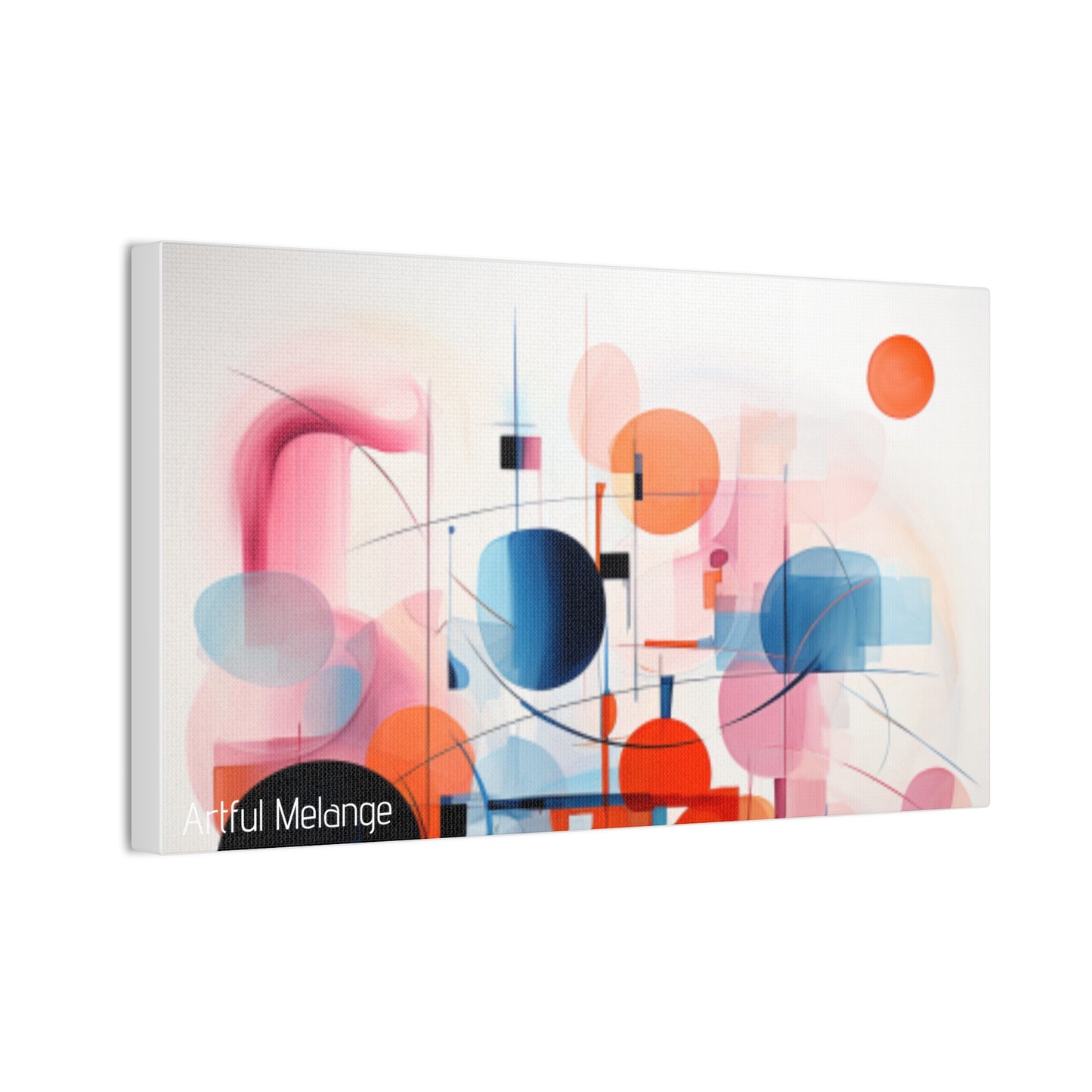 Primary Elegance: A Symphony of Sophistication Canvas Print