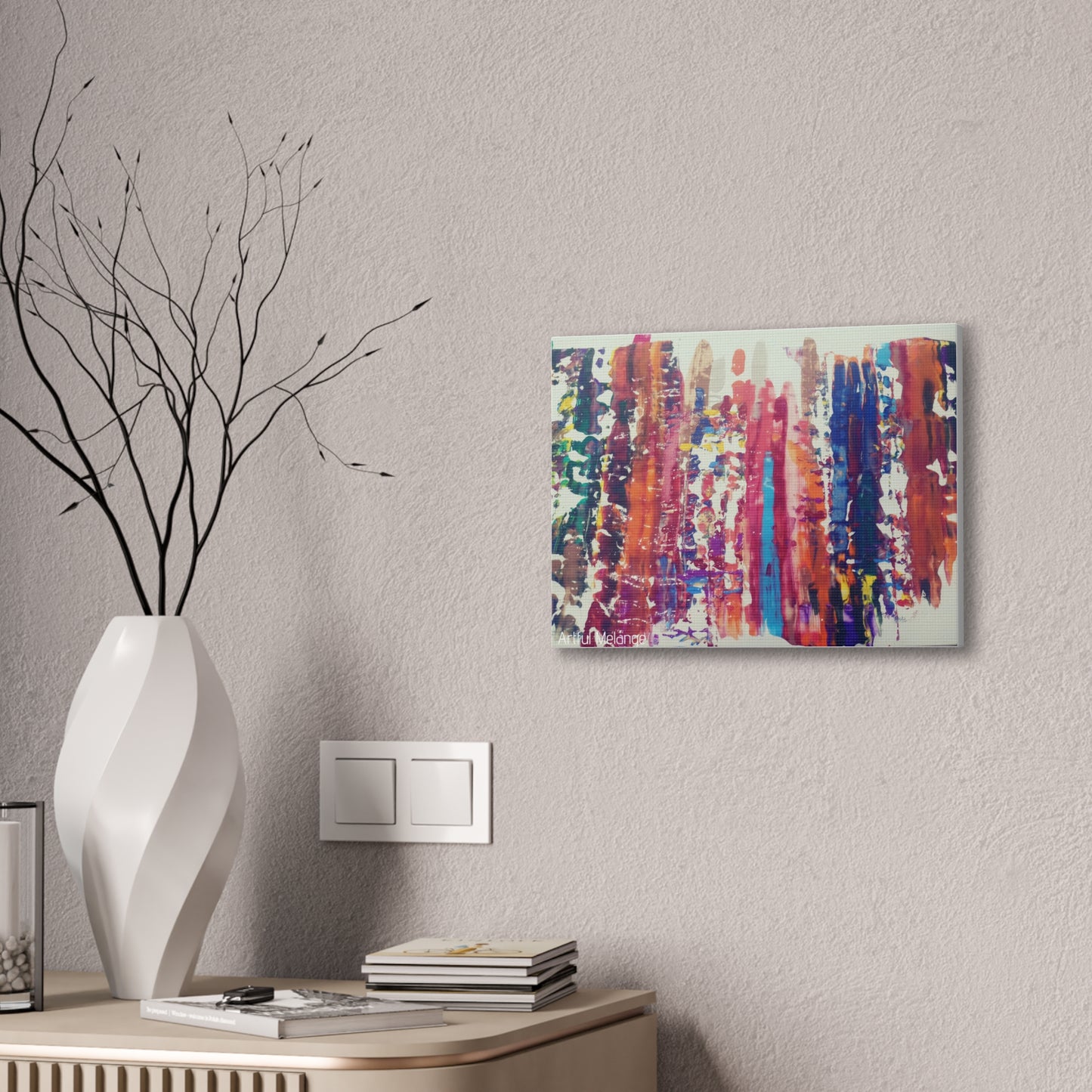 Primary Elegance: A Symphony of Sophistication Canvas Print