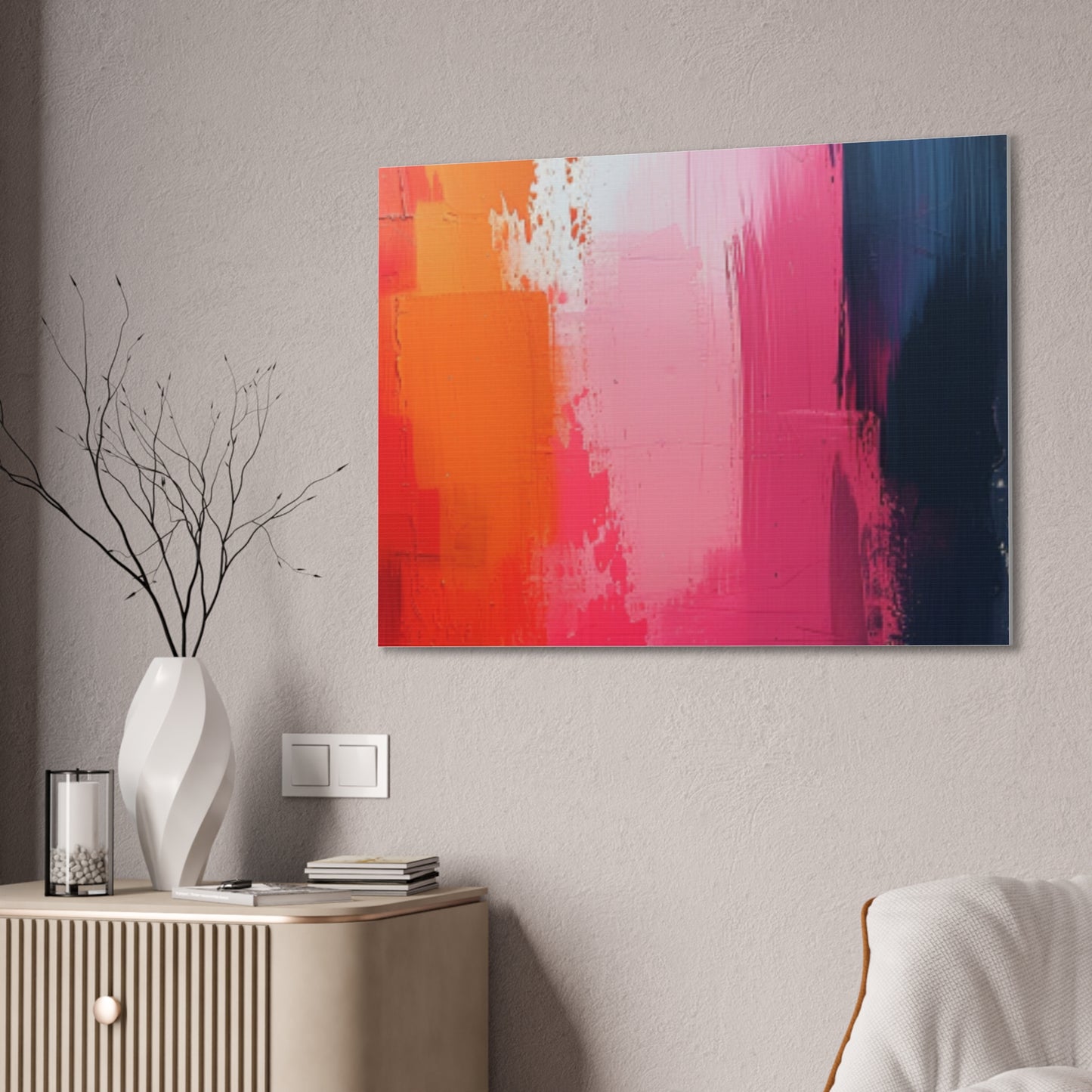 In The Pink: A Symphony of Sophistication Canvas Print