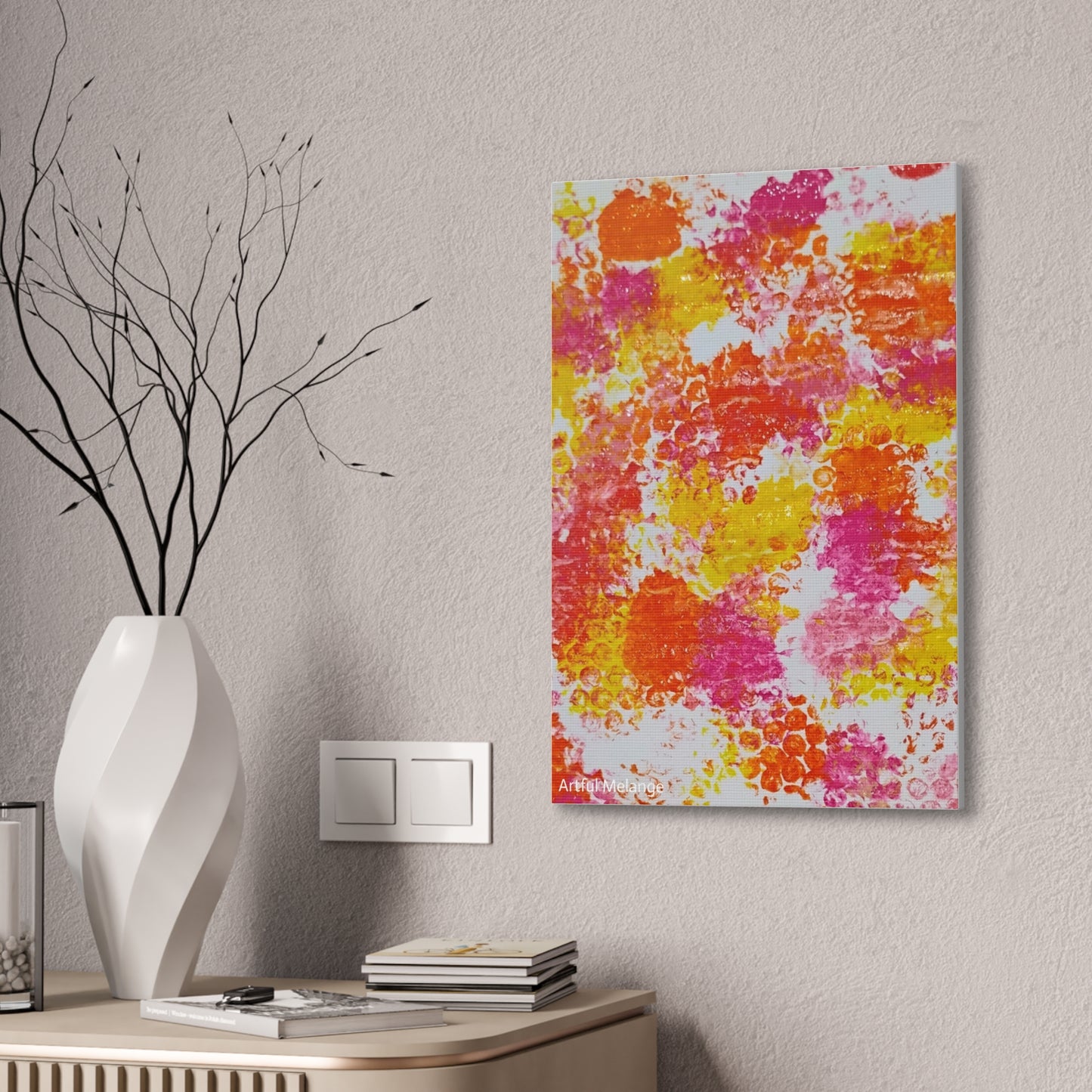 Acrylic Abstract Canvas Print - Richly Textured Artistry