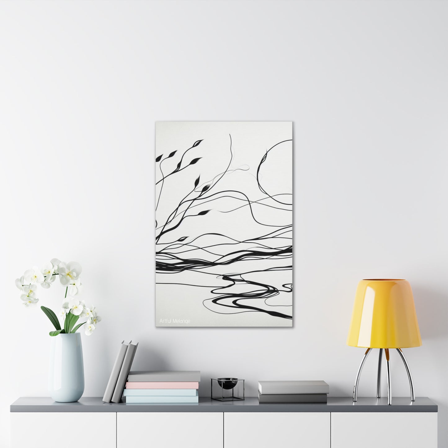 Primary Elegance: A Symphony of Sophistication Canvas Print