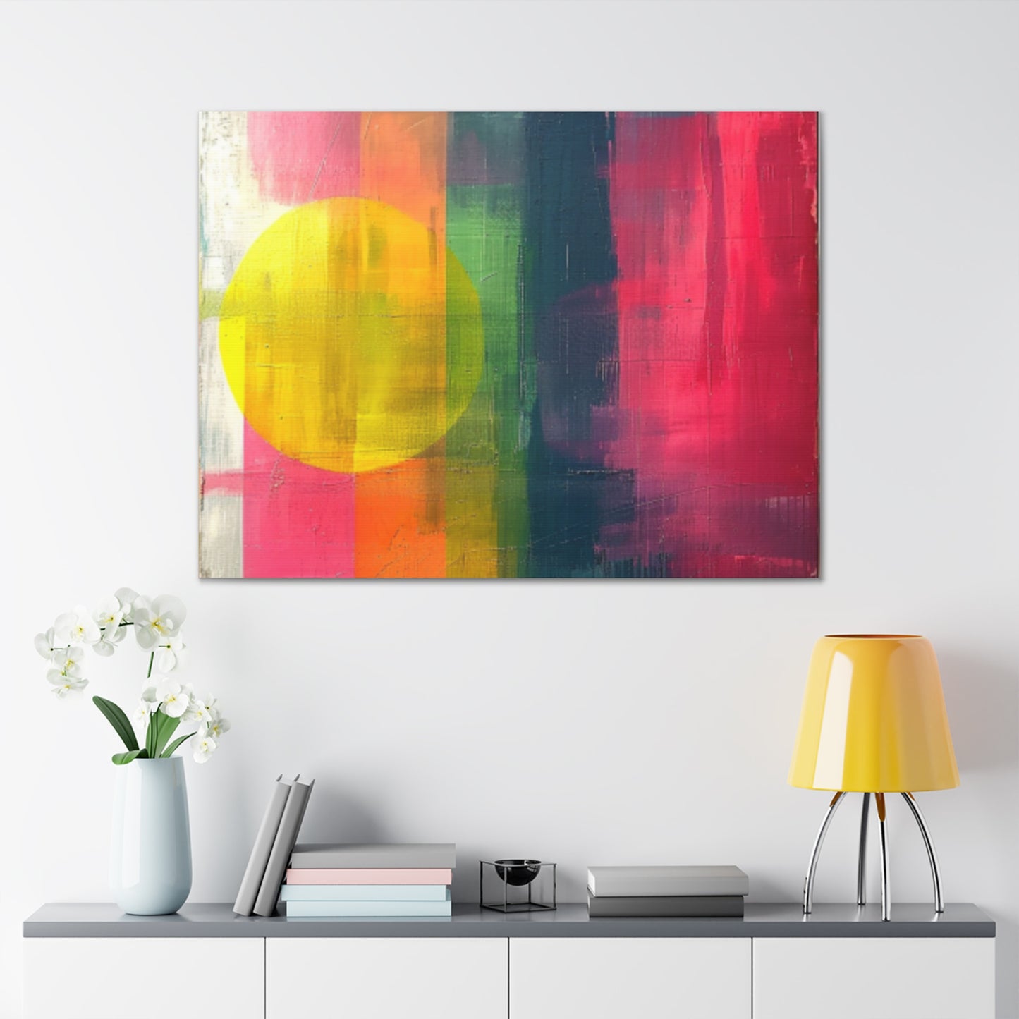 Primary Elegance: A Symphony of Sophistication Canvas Print