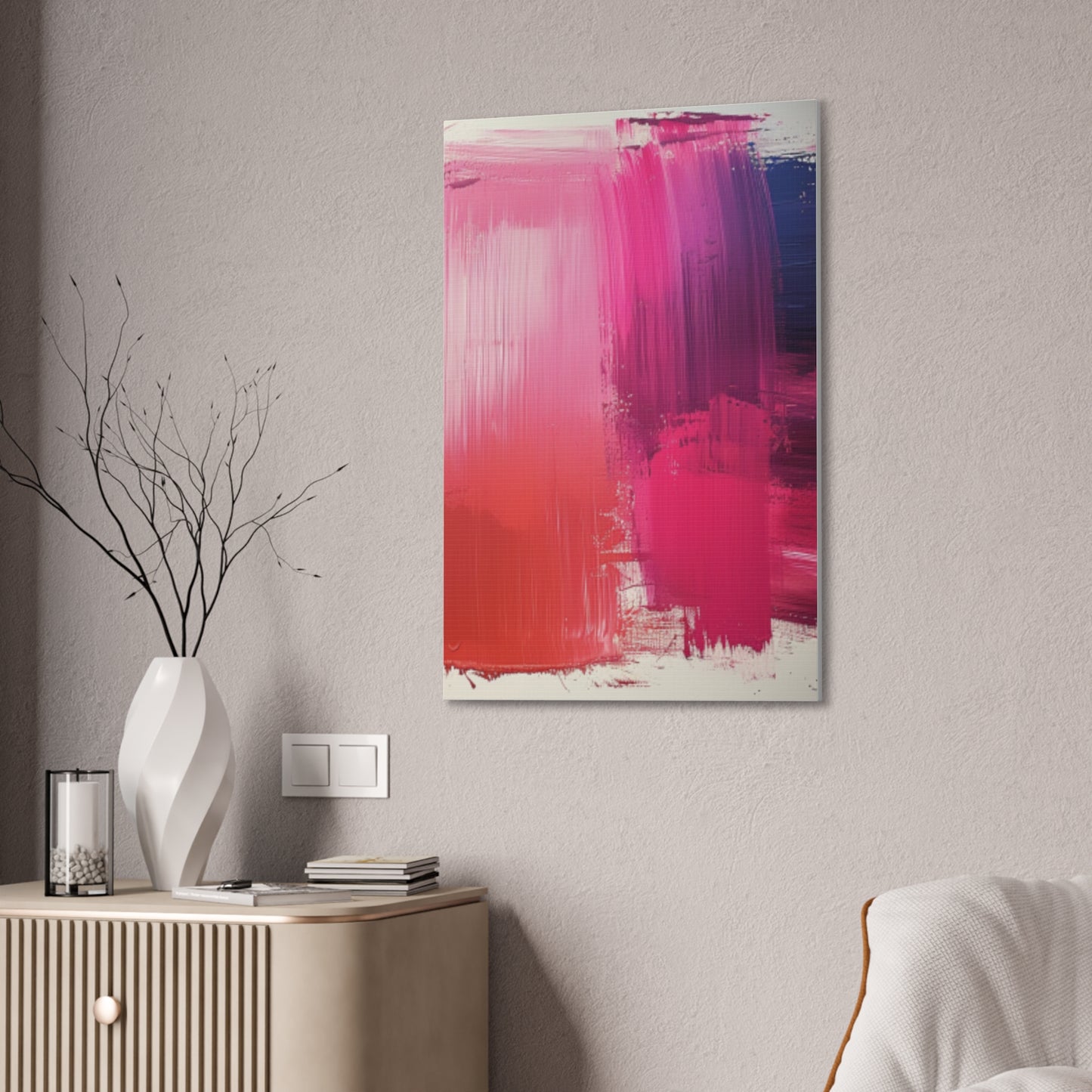 In The Pink: A Symphony of Sophistication Canvas Print