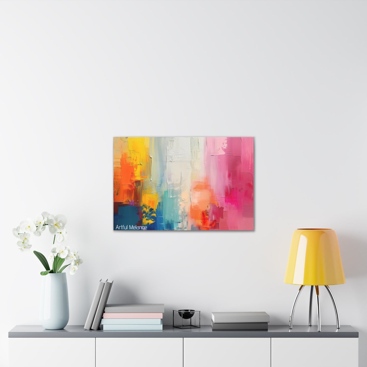 Primary Elegance: A Symphony of Sophistication Canvas Print