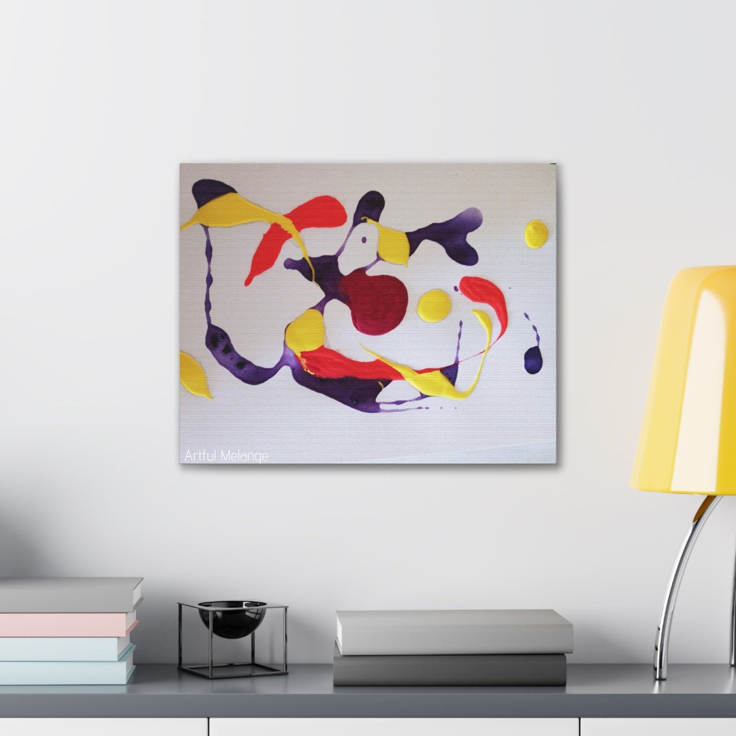 Primary Elegance: A Symphony of Sophistication Canvas Print