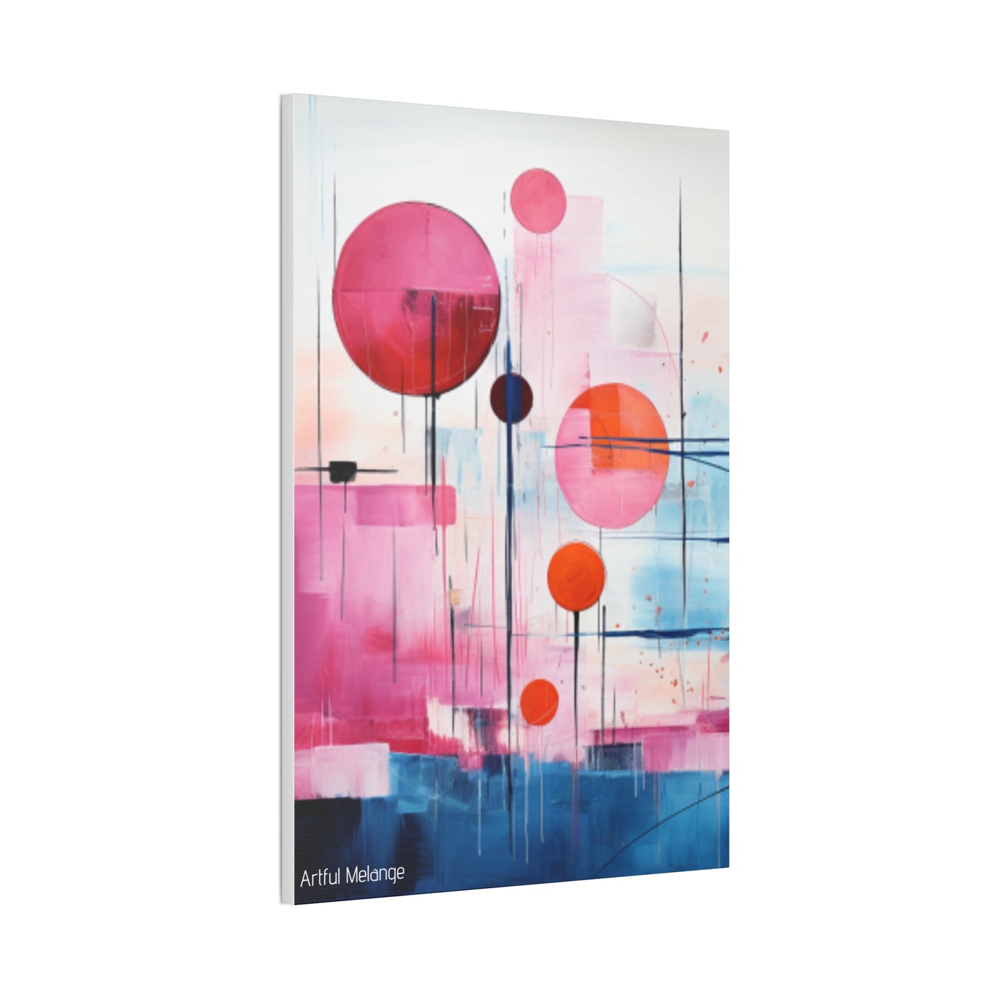 Primary Elegance: A Symphony of Sophistication Canvas Print