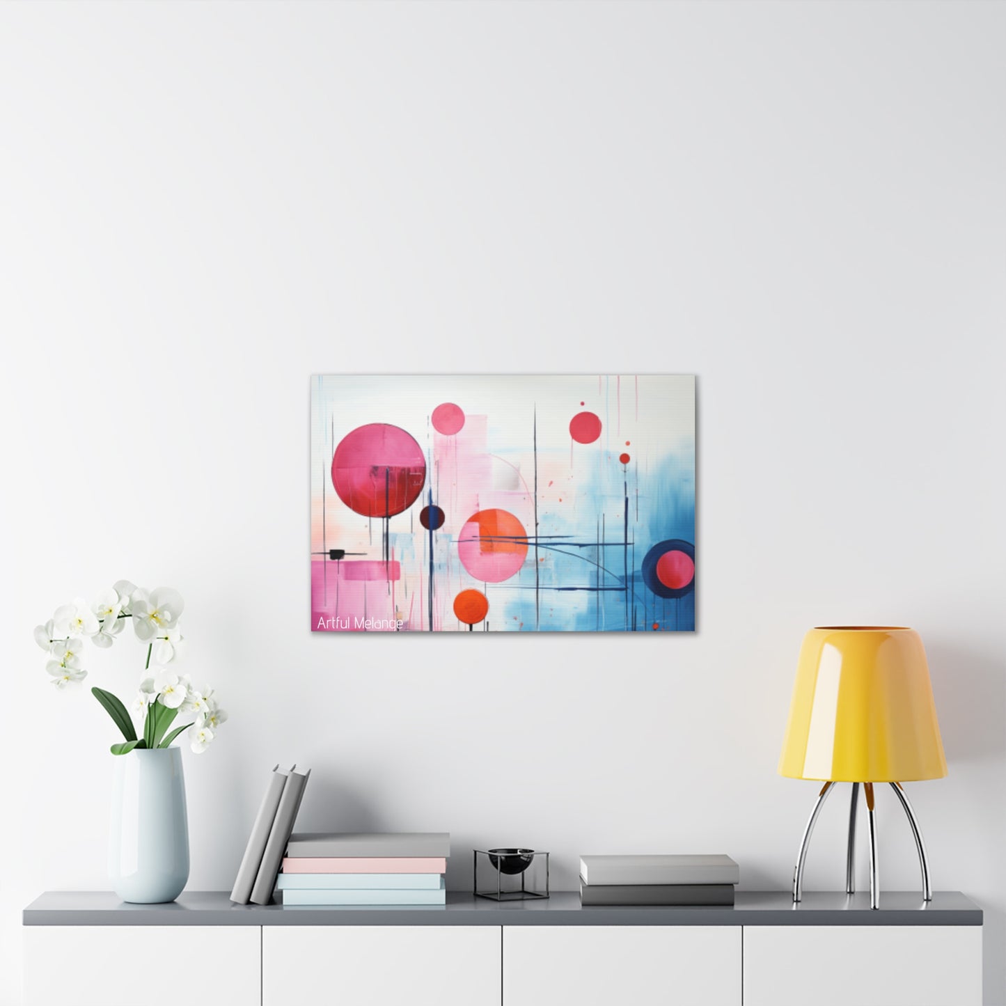 Primary Elegance: A Symphony of Sophistication Canvas Print