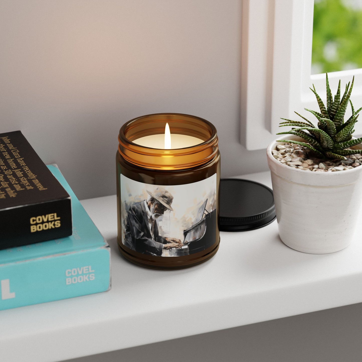 Harmony and Soul Scented Black Excellence Soy Candle 1