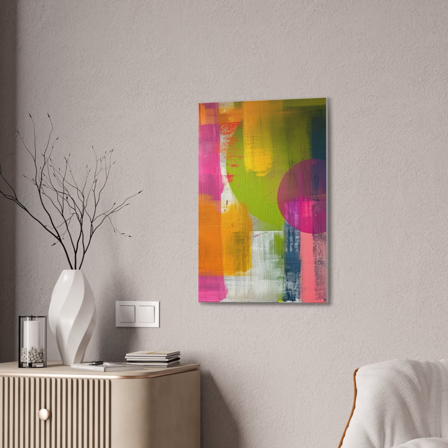 Primary Elegance: A Symphony of Sophistication Canvas Print