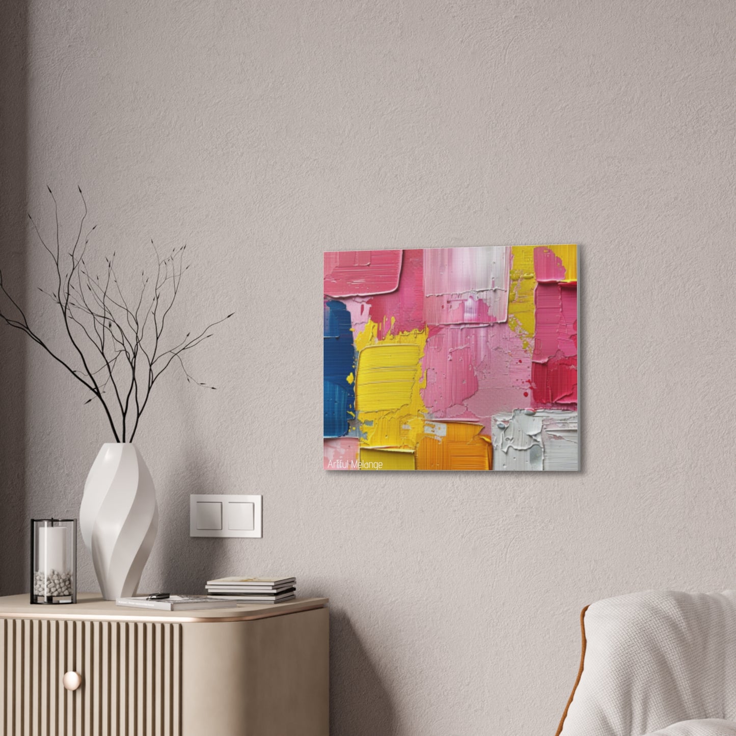 Primary Elegance: A Symphony of Sophistication Canvas Print