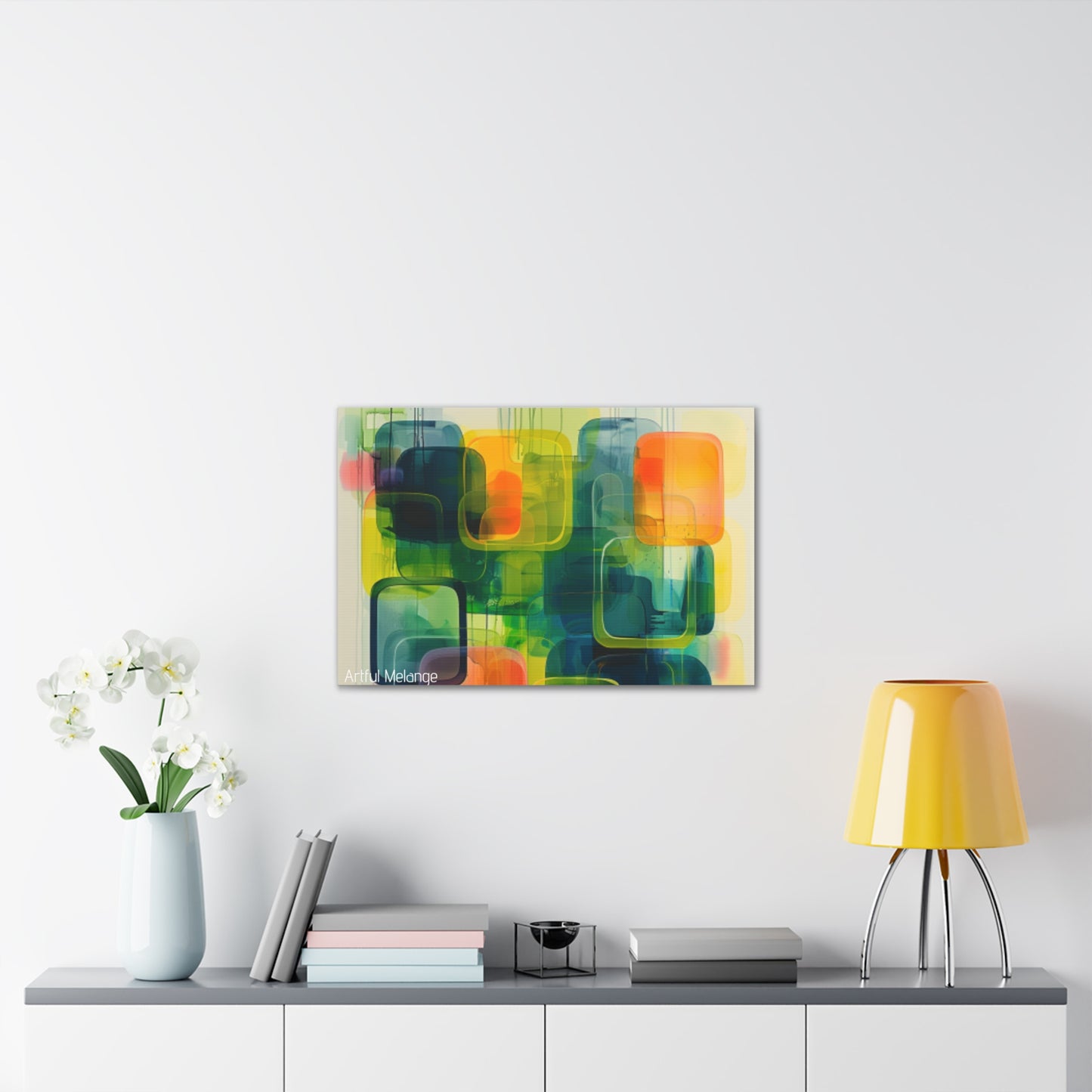 Primary Elegance: A Symphony of Sophistication Canvas Print