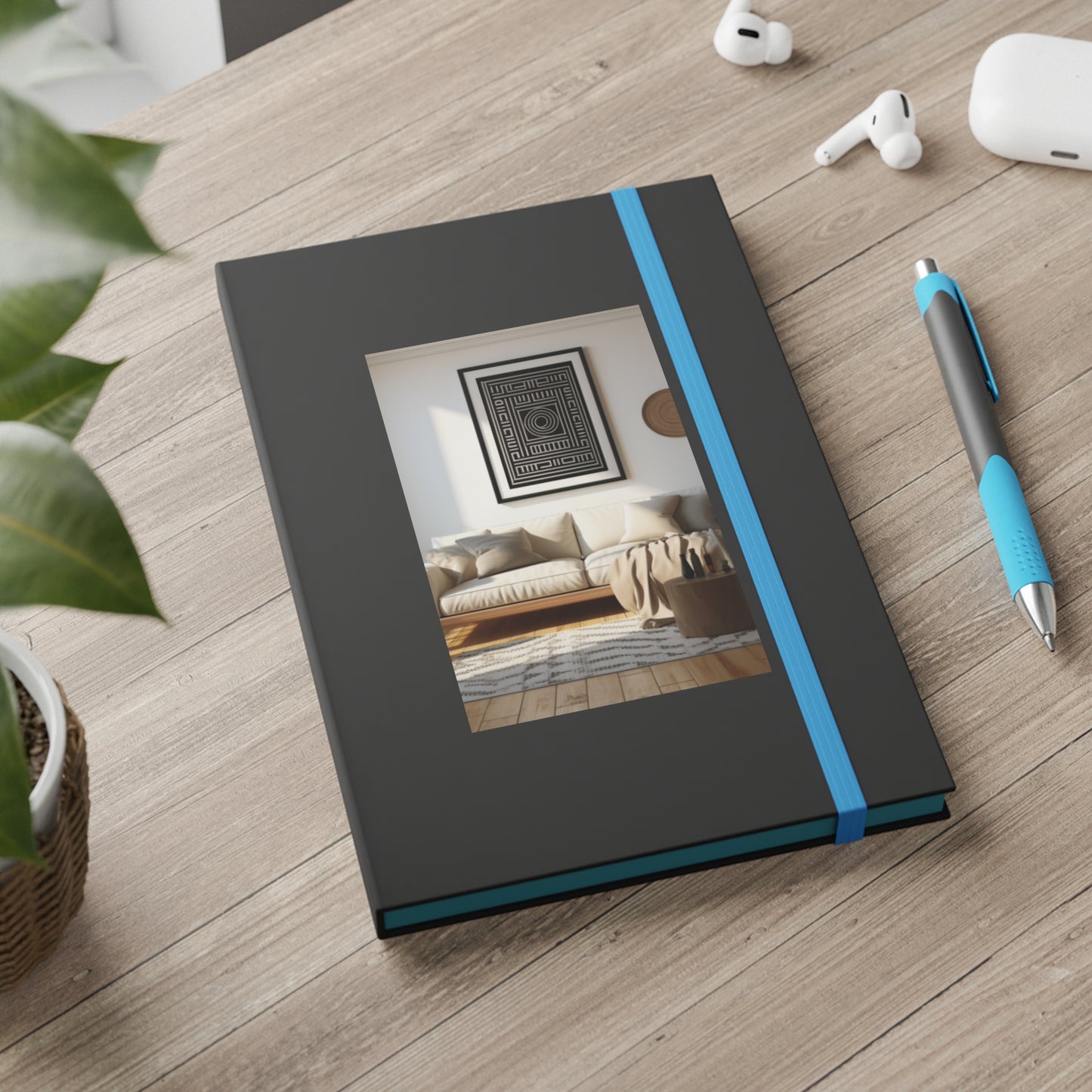 Living Space Design Cover Color Contrast Hardback Journal