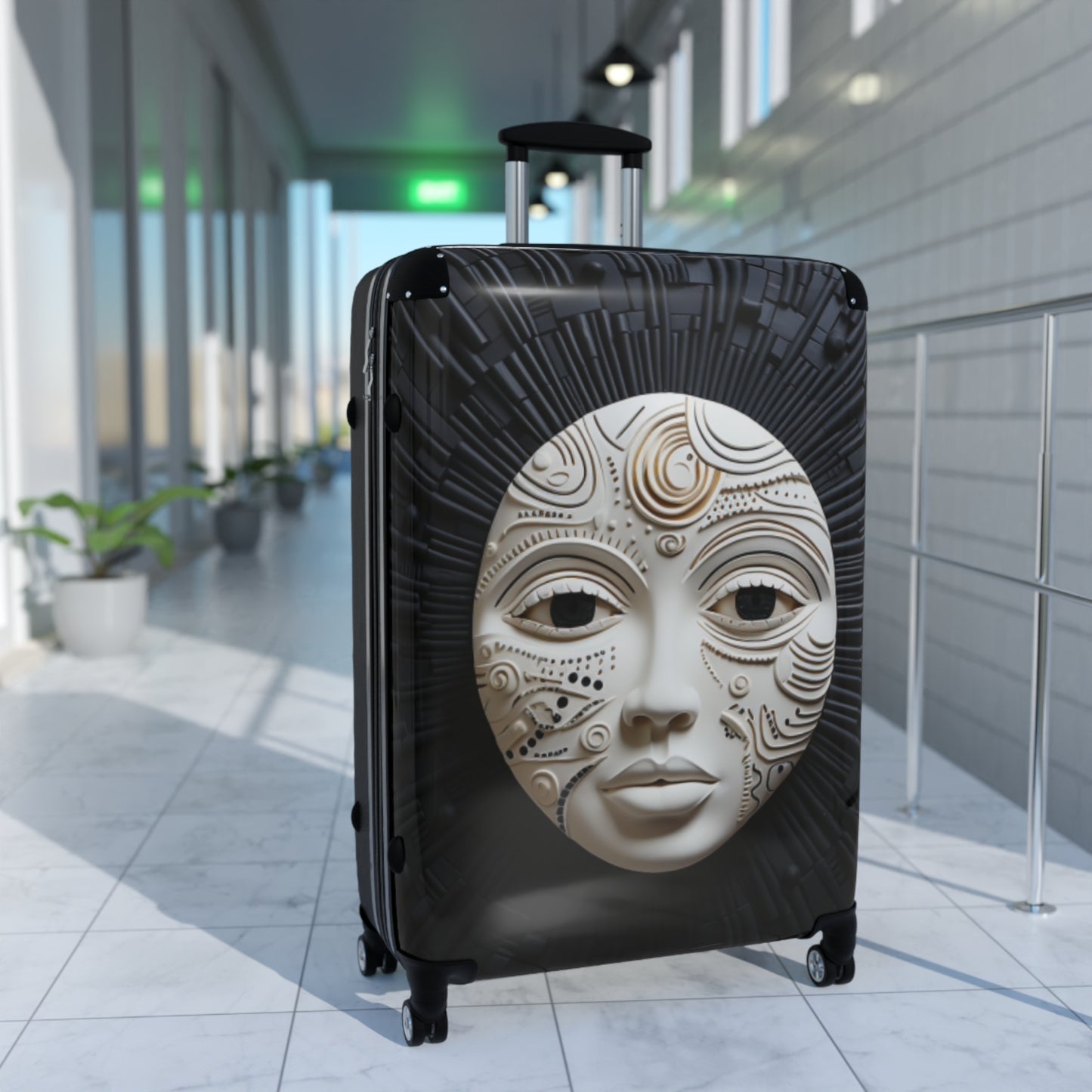 Melanated Jetsetter: Journey of Adinkra: Stylish Travel Luggage Pieces