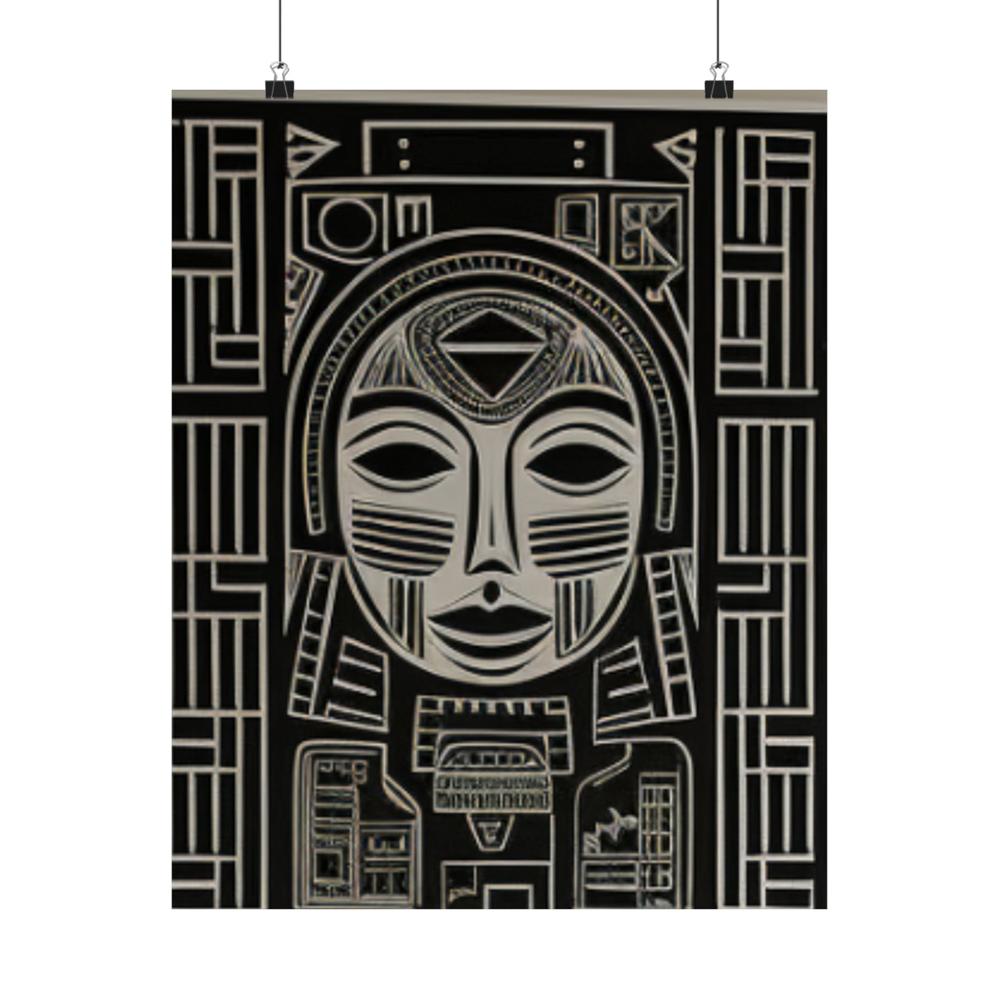 African Essence Matte Vertical Canvas Poster